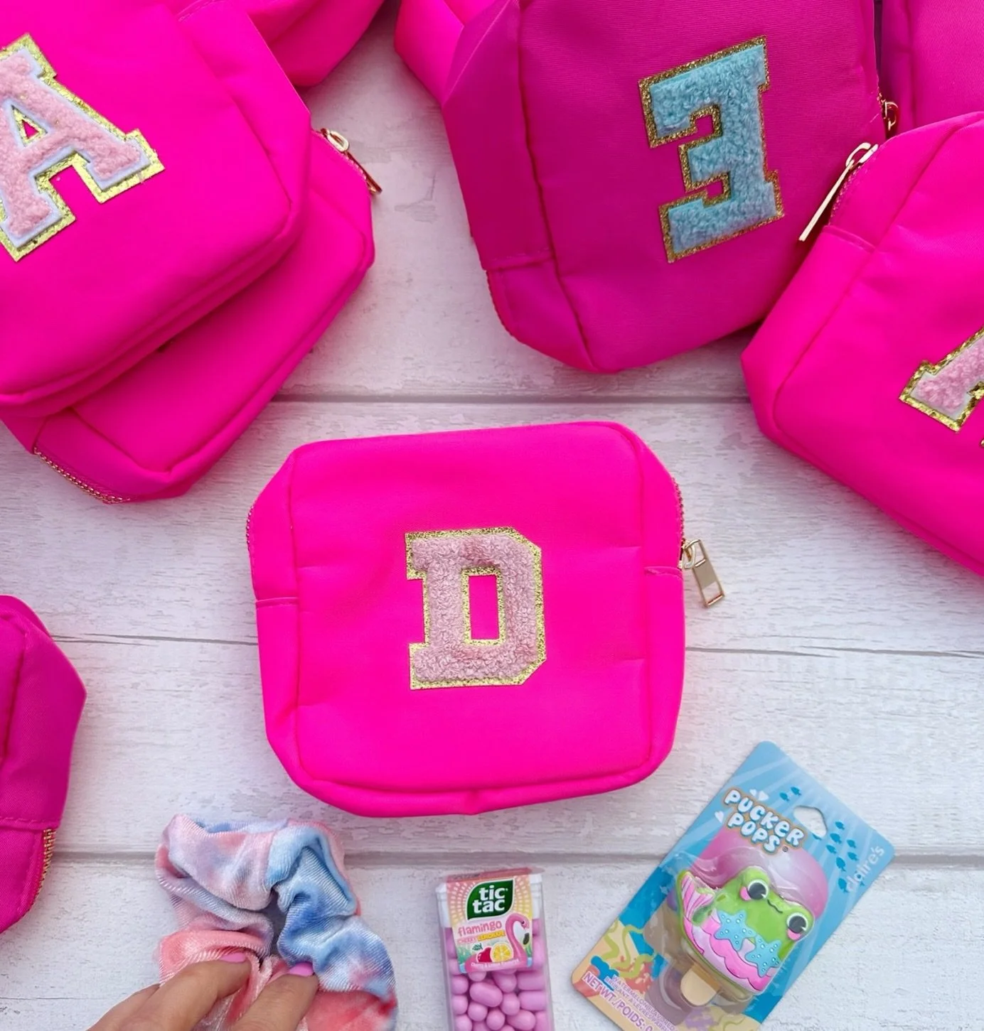 Neon Pouches - also available in navy and black