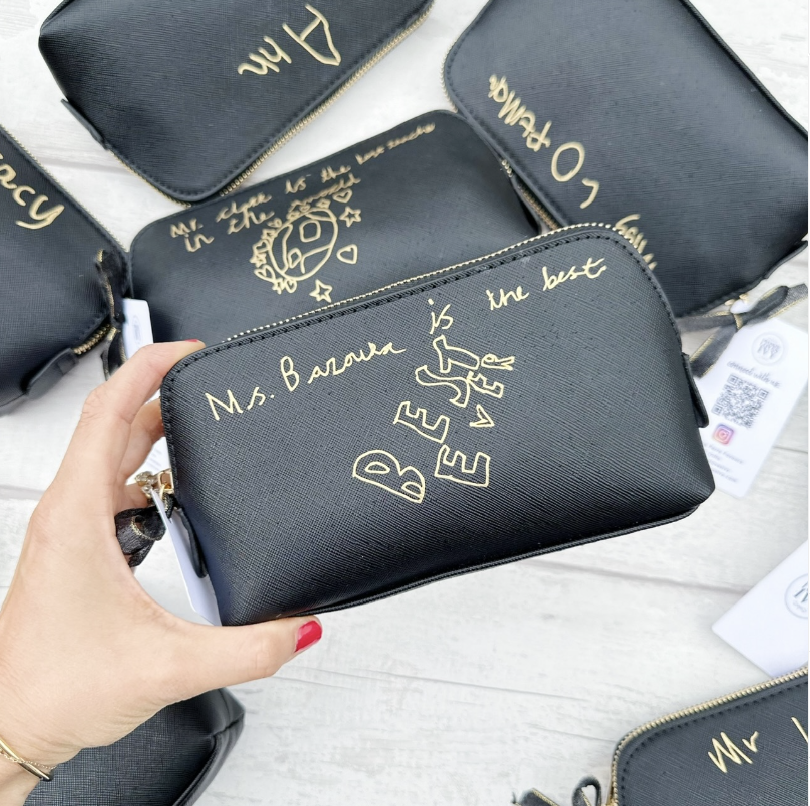 Handwritten Leather Bag