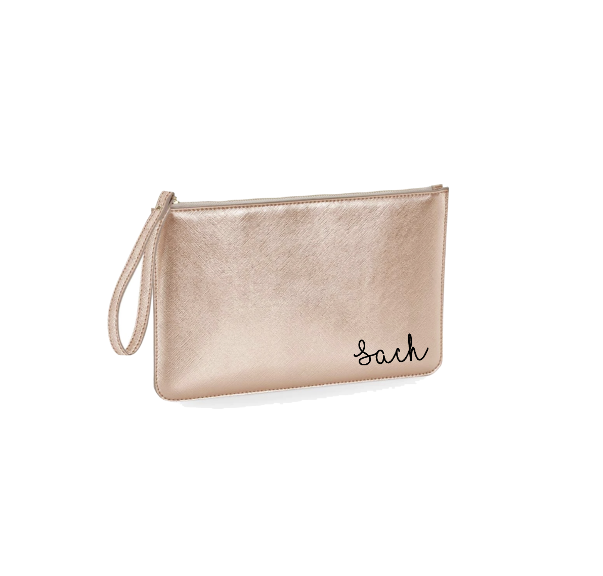 Gold Zip Accessory Pouch