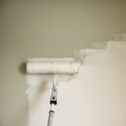 Interior wall painting over Level 5 smooth drywall finish with no texture for a clean, brand new look in a Denver home