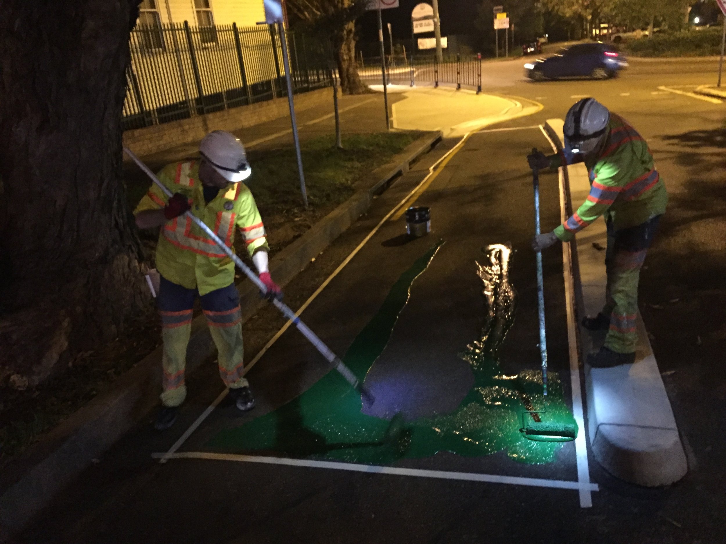 Cycleway paint
