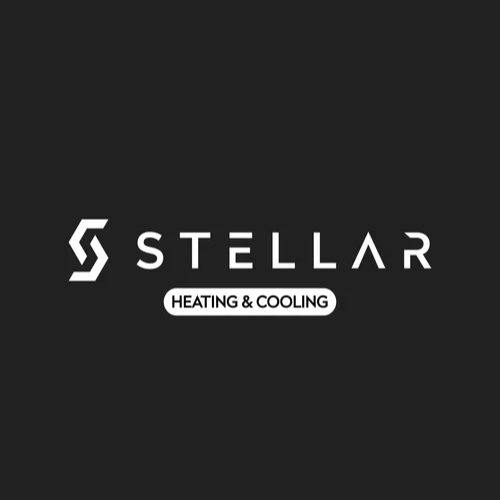 Stellar Heating & Cooling logo on a black background