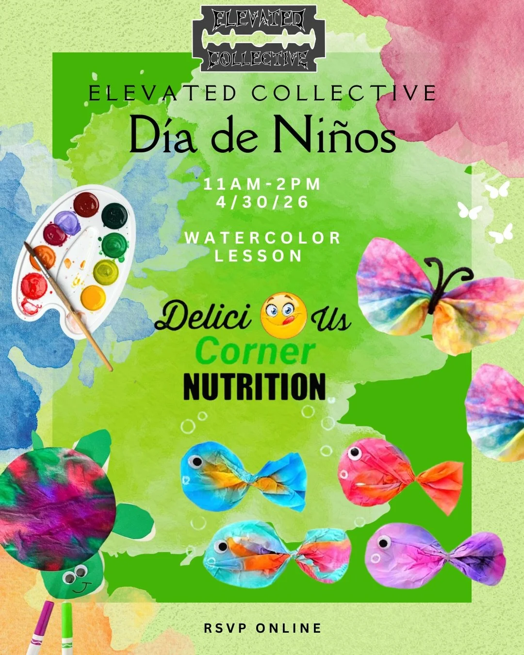 D&iacute;a de Ni&ntilde;os Workshop!! 
There will be a series of crafts for families to create together! Bring your child, baby brother or sister and enjoy a smoothie with them! All material are provided! RSVP link in bio!