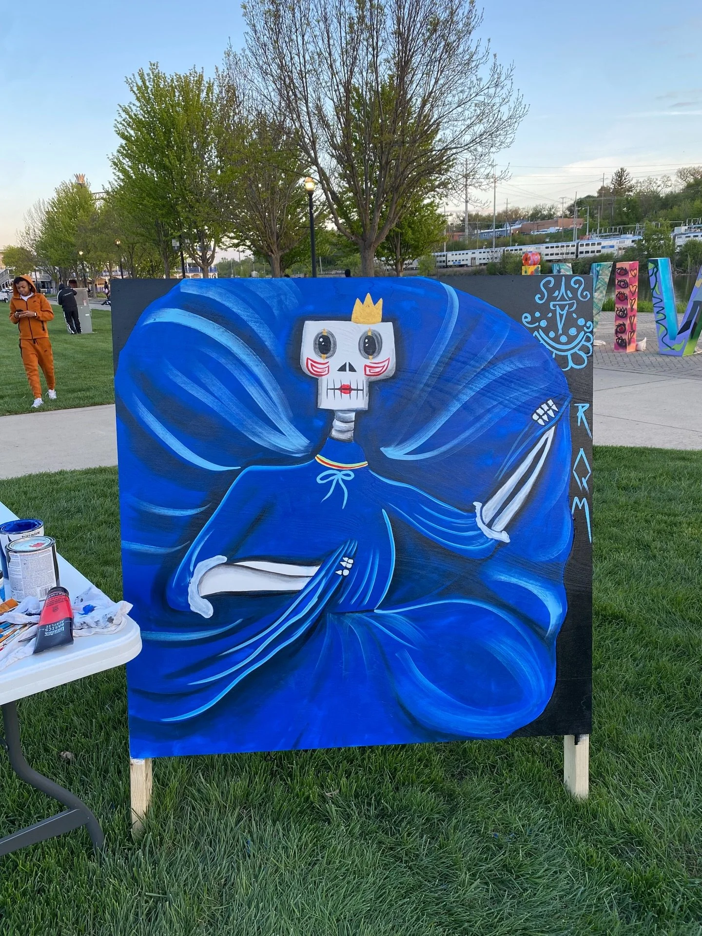 Thank you to @lucky_noe and @vivala.fest for having me this year as a live painter!!

I had so much fun painting this piece and so excited to donate to the festival!
