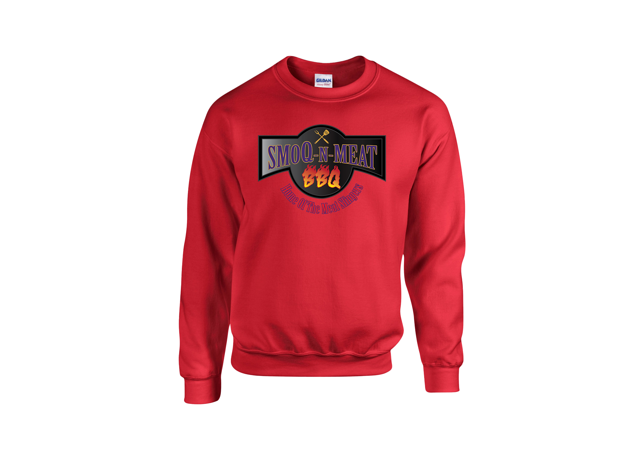 SmoQ-N-Meat Red Logo Sweatshirt
