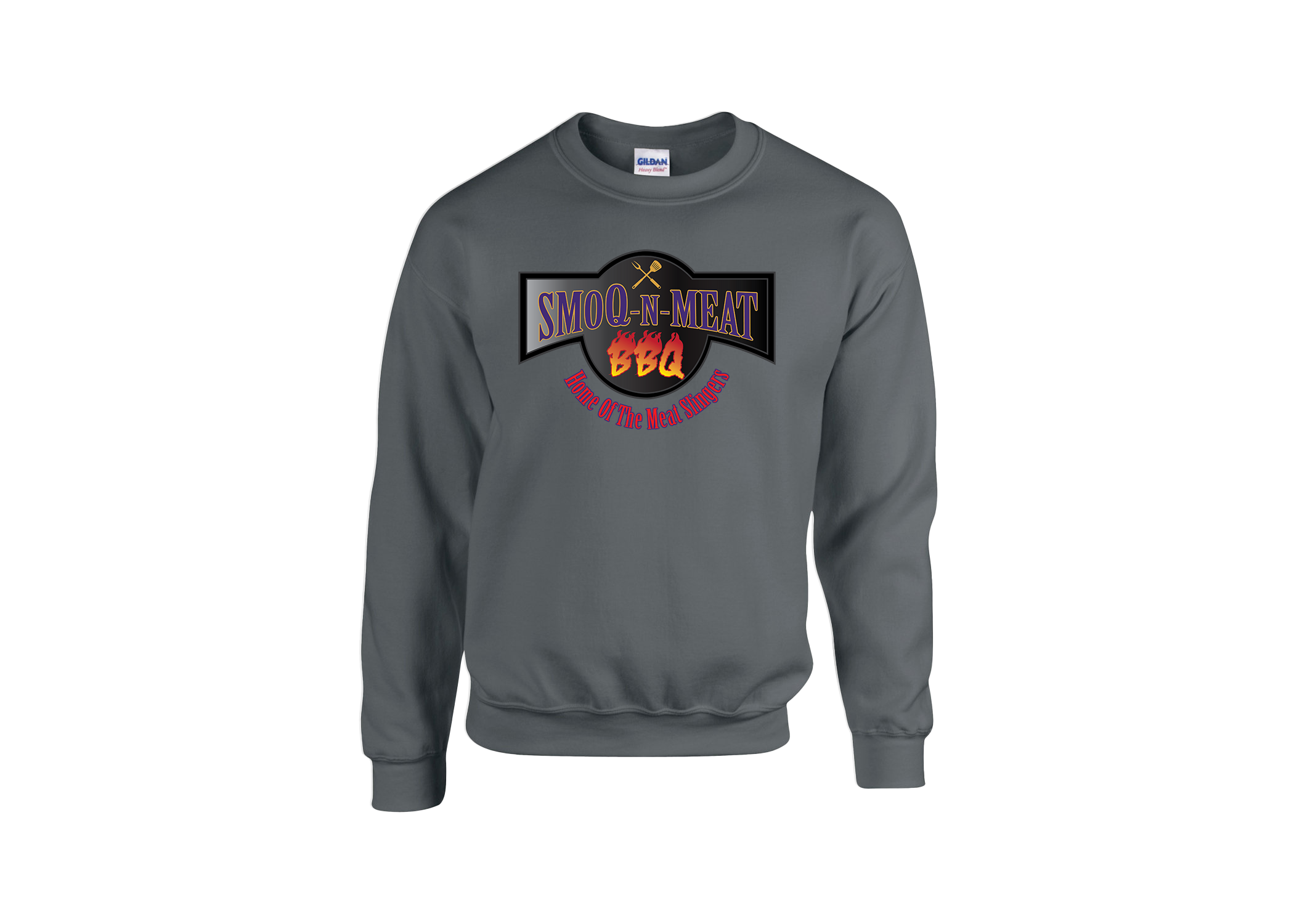 SmoQ-N-Meat Charcoal Logo Sweatshirt