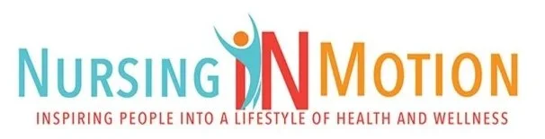 Nursing In Motion logo with tagline 'Inspiring People Into a Lifestyle of Health and Wellness'