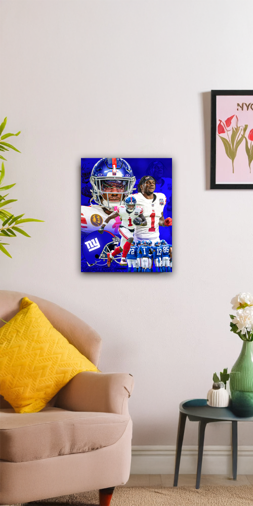Malik Nabers New York Giants Poster
