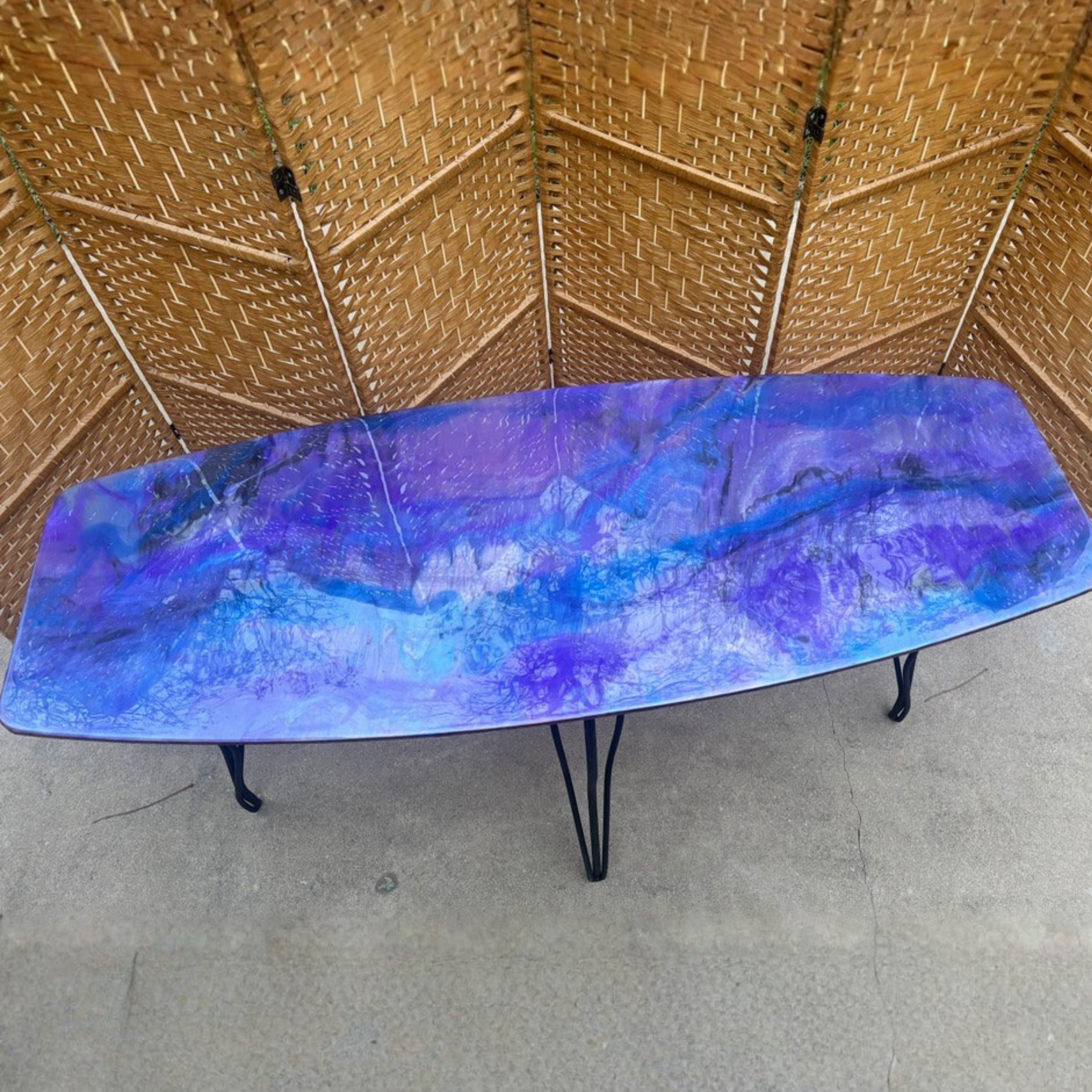 Amethyst Surfboard Epoxy Table