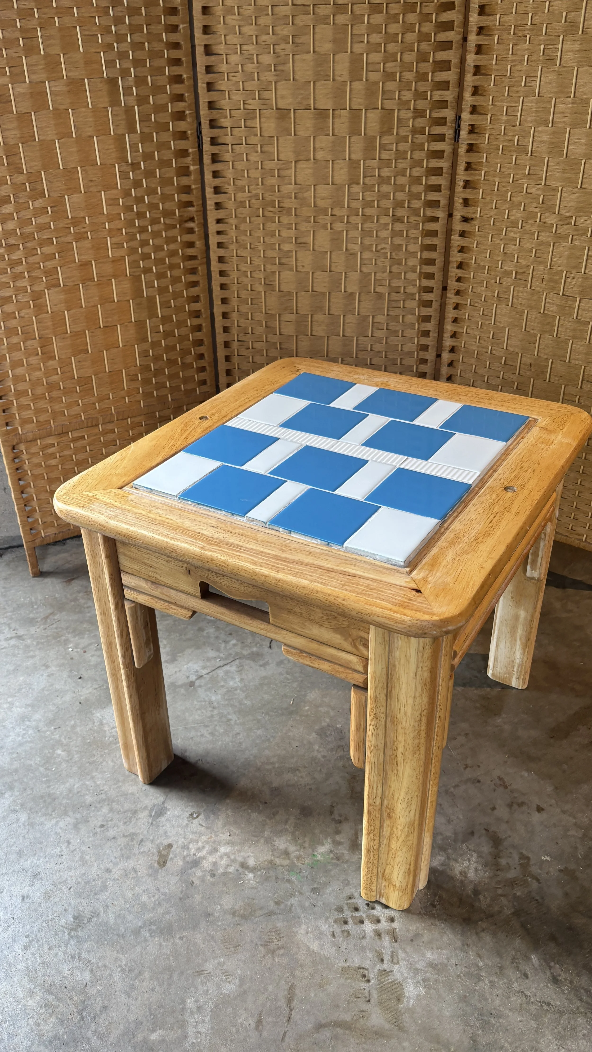 Refurbished Vintage Tile Side Table 70s/80s