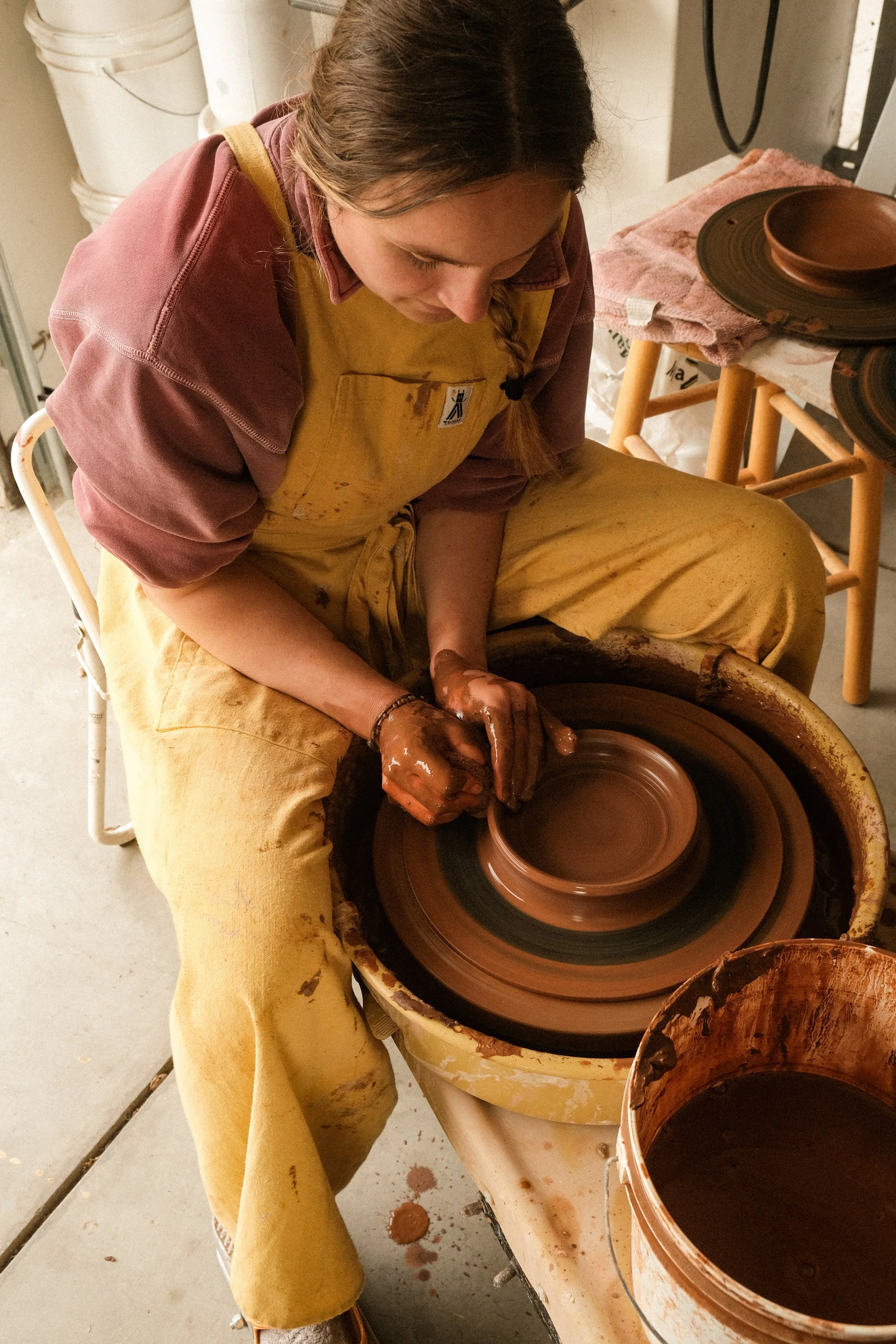 Individual pottery session Portrait in Grover Beach, California