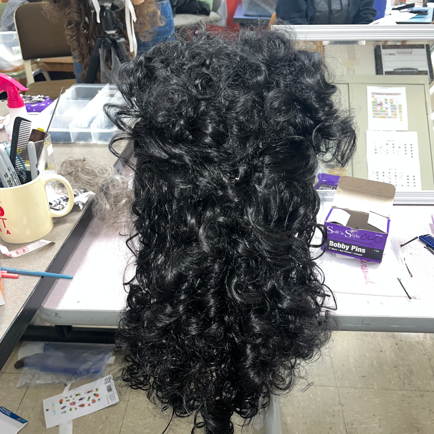 Wig I styled for the character Manon