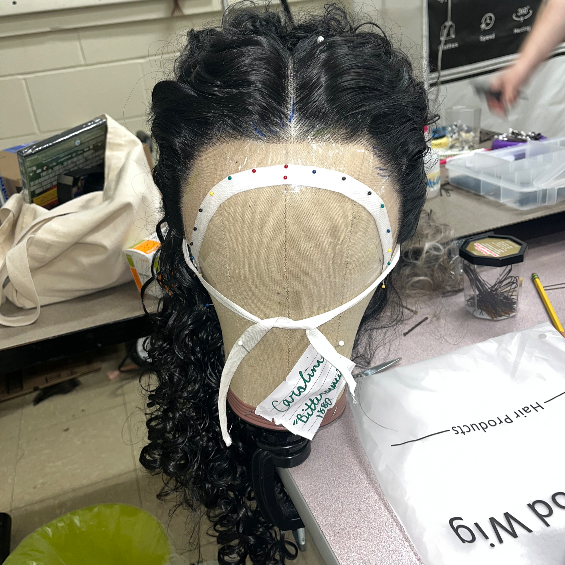 Wig I styled for the character Manon