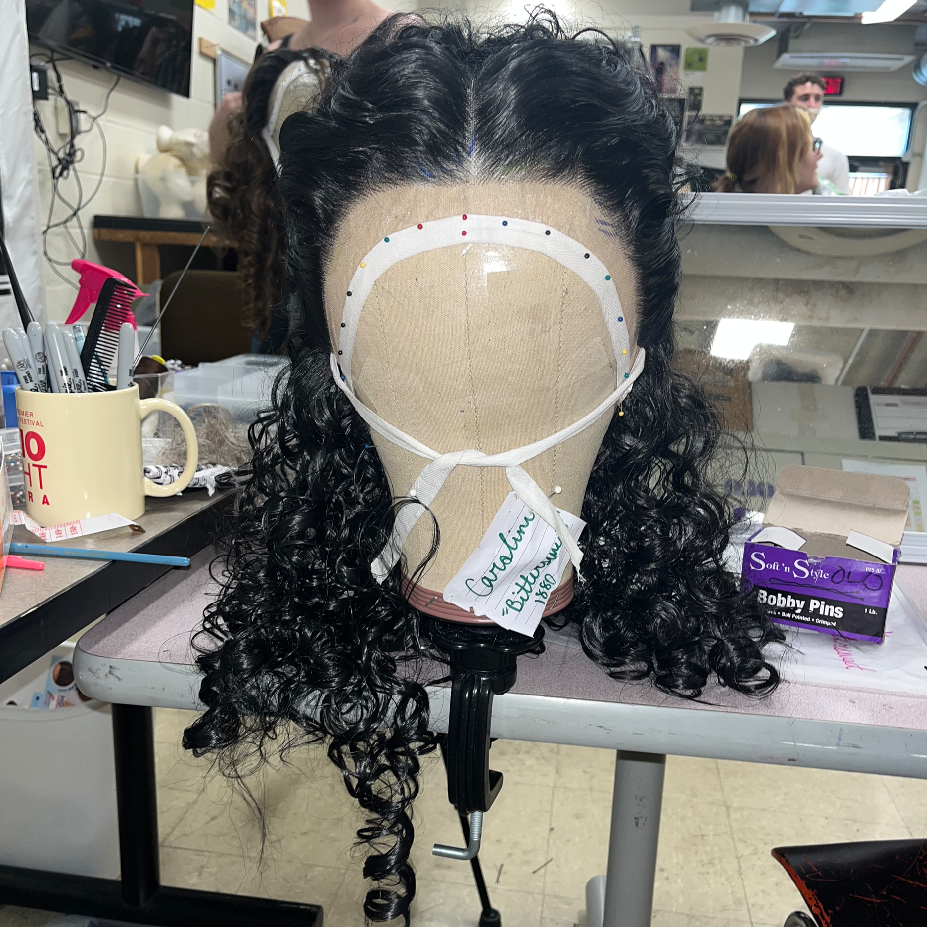 Wig I styled for the character Manon