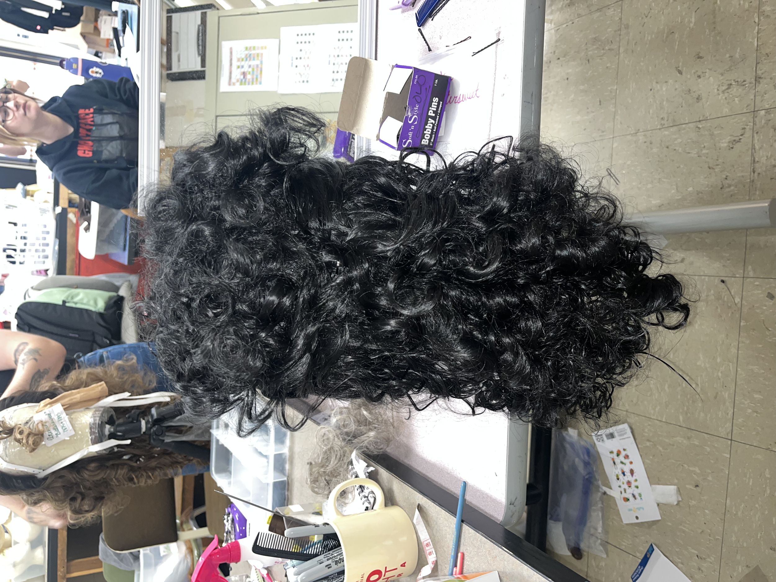 Wig I styled for the character Manon