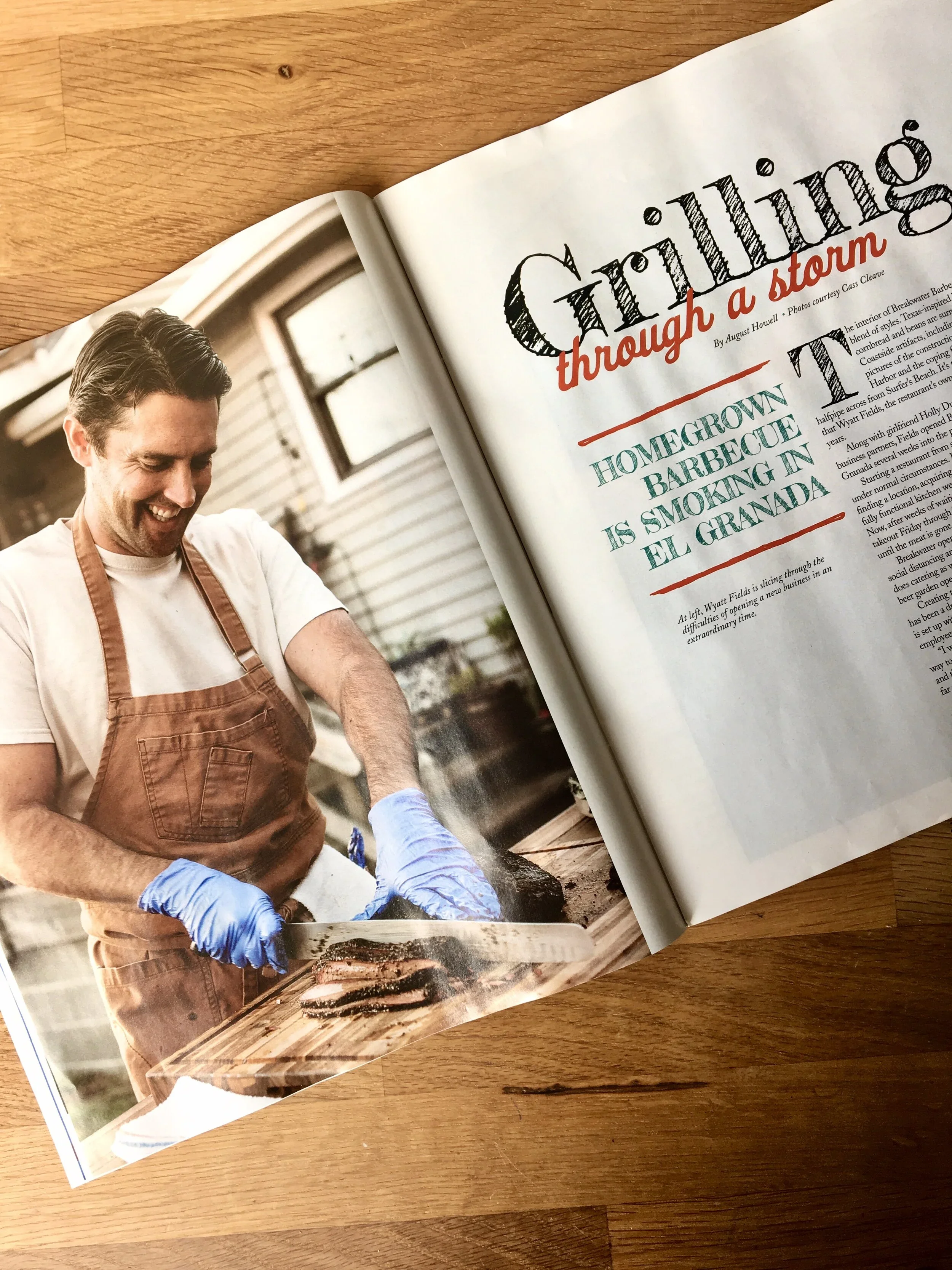 On the Coastside Magazine - Grilling Through A Storm
