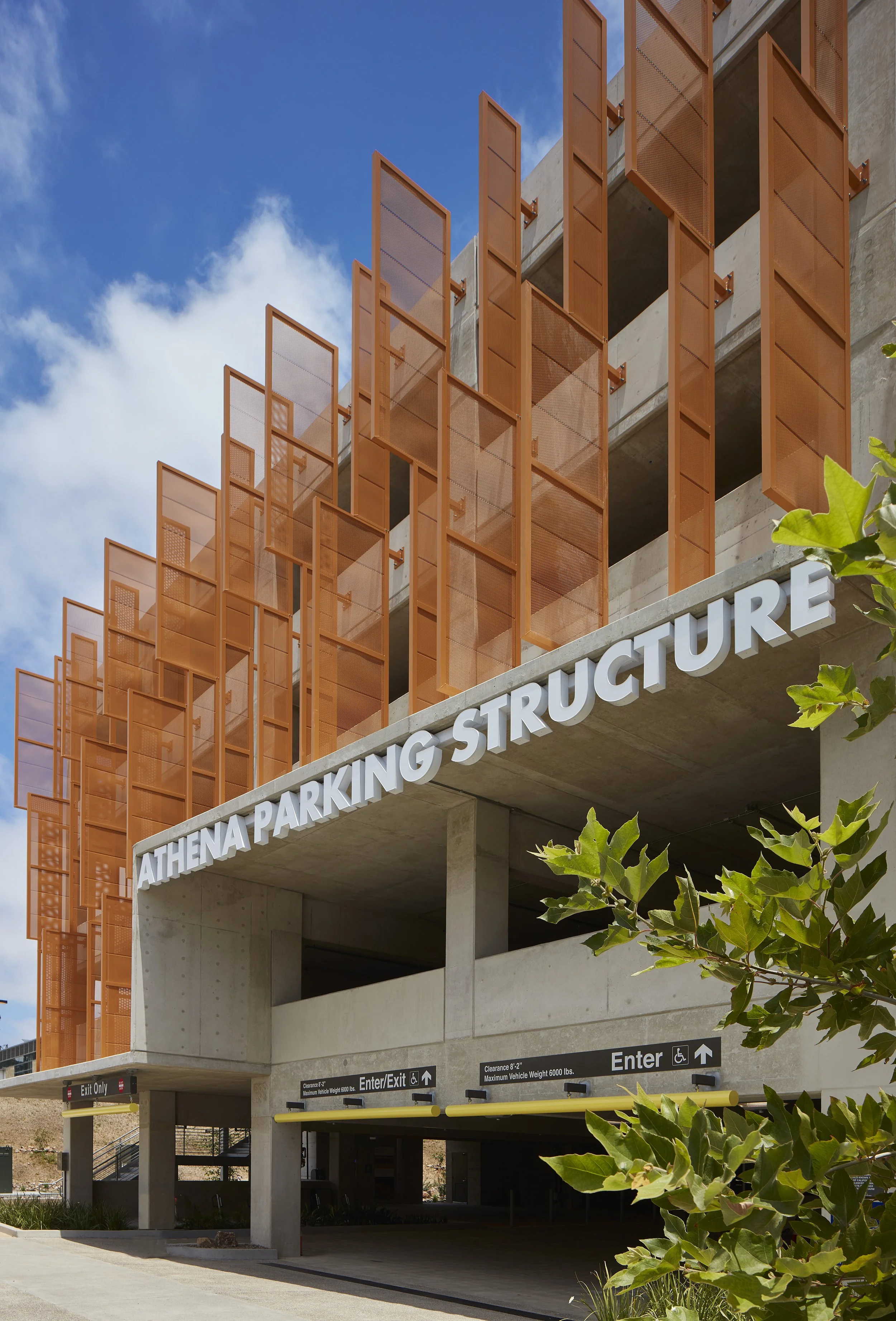 UC San Diego Athena Parking Structure Entry
