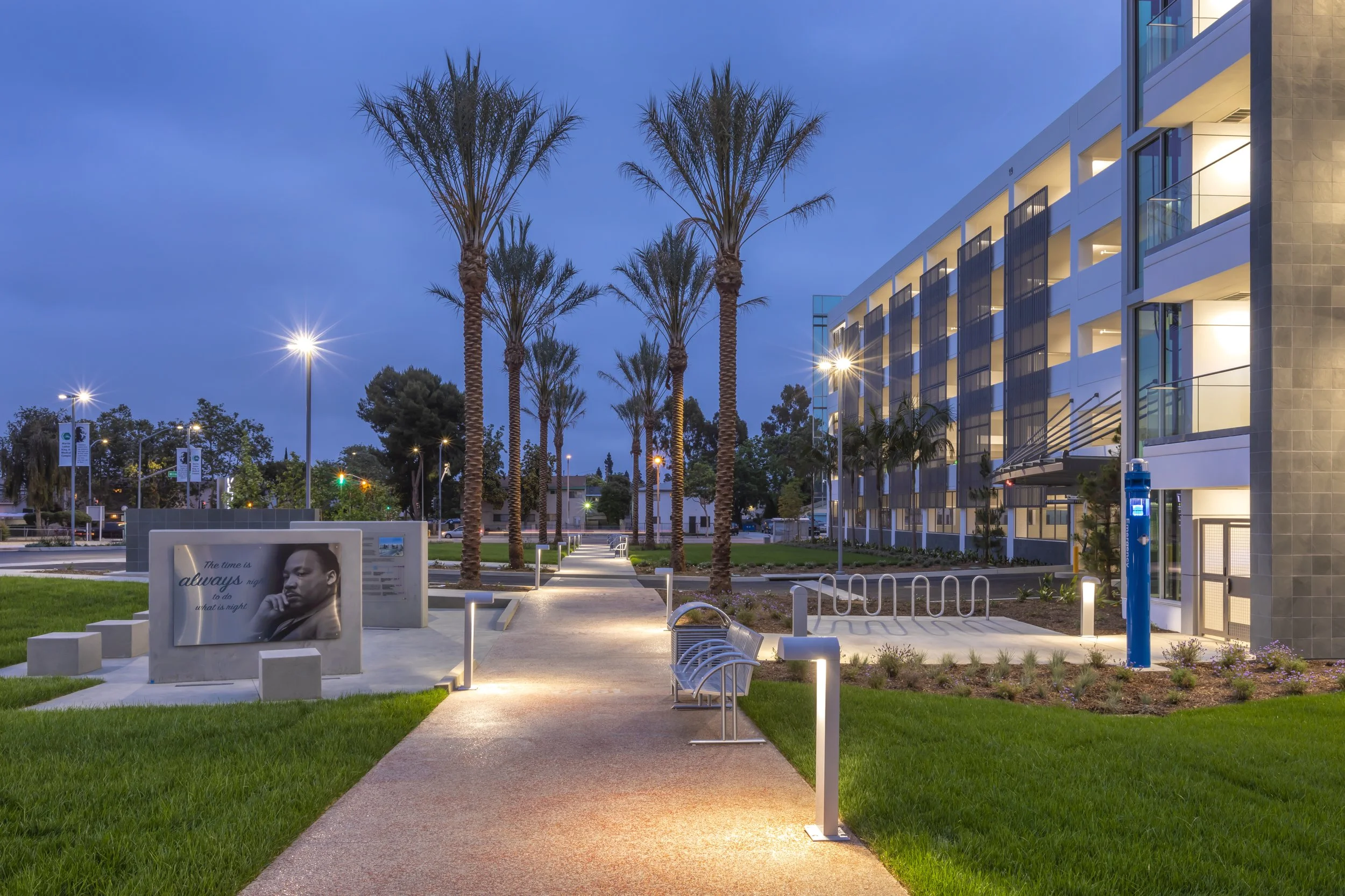 MLK Jr Community Hospital Parking Structure path