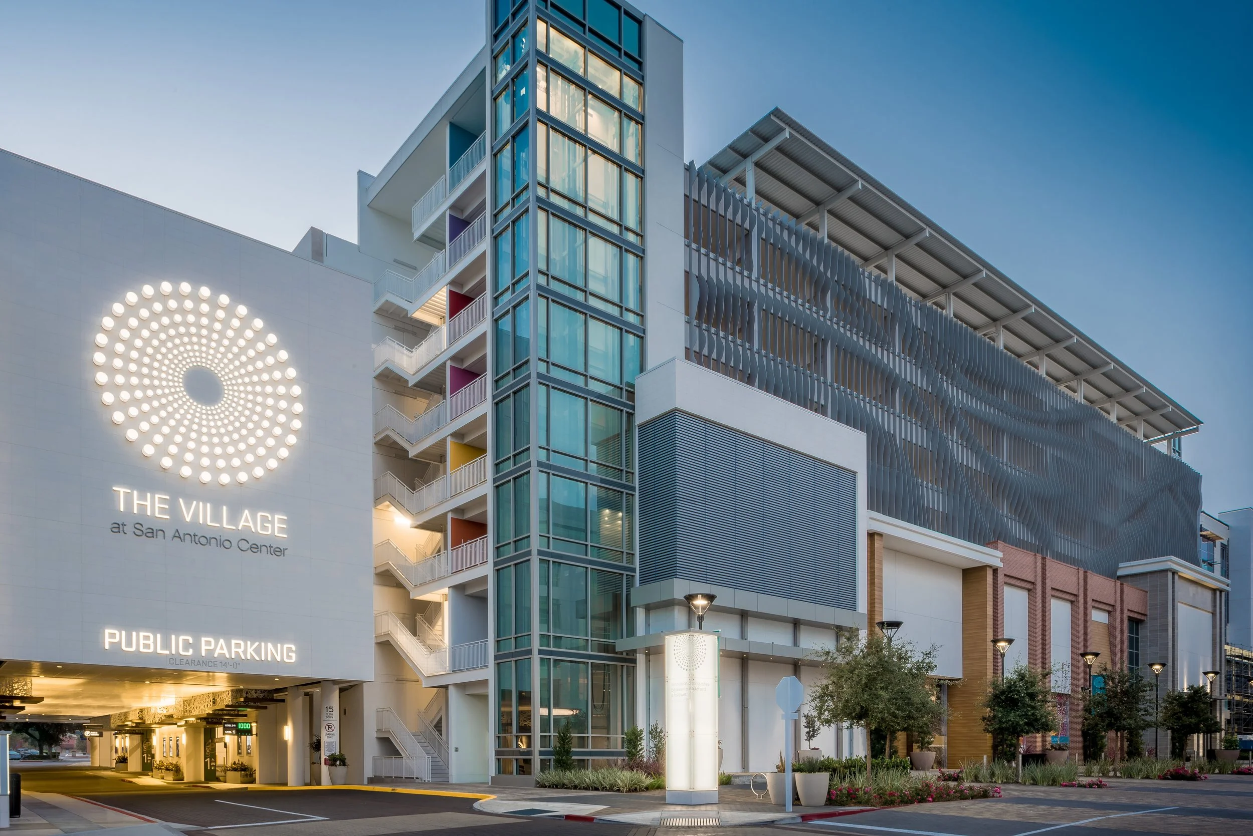 The Village at San Antonio Center entry