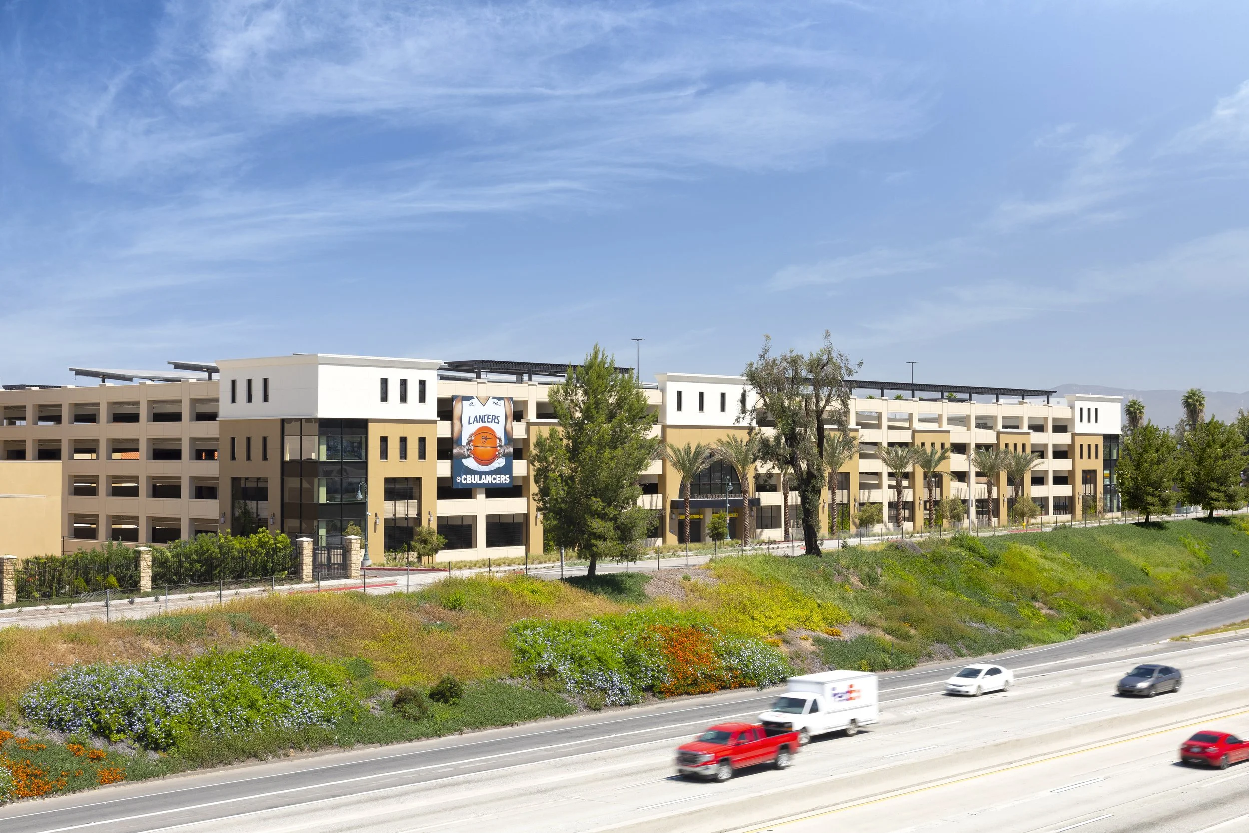 CBU East Parking Structure side view