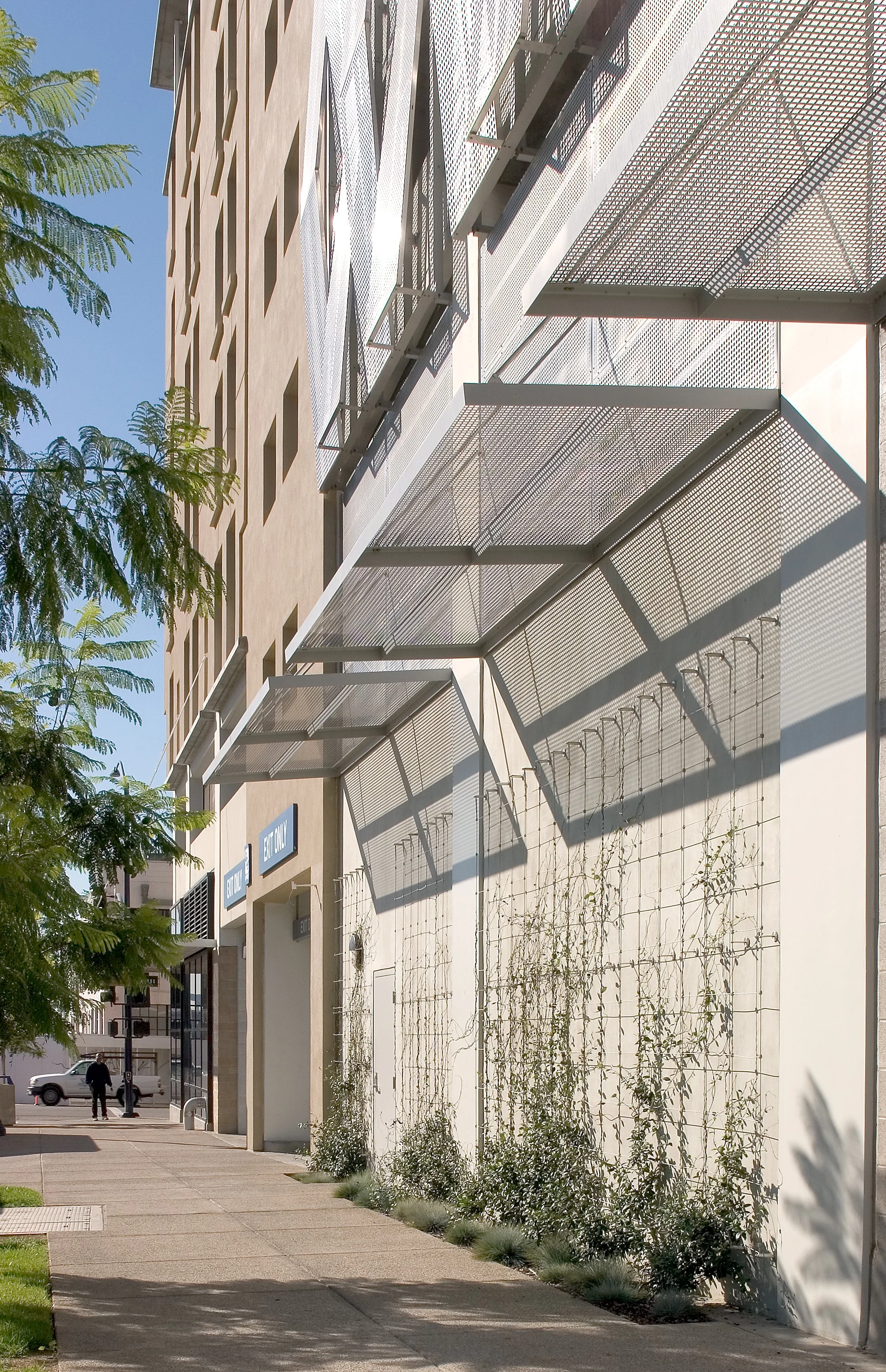 Padres Parkade Parking Structure path