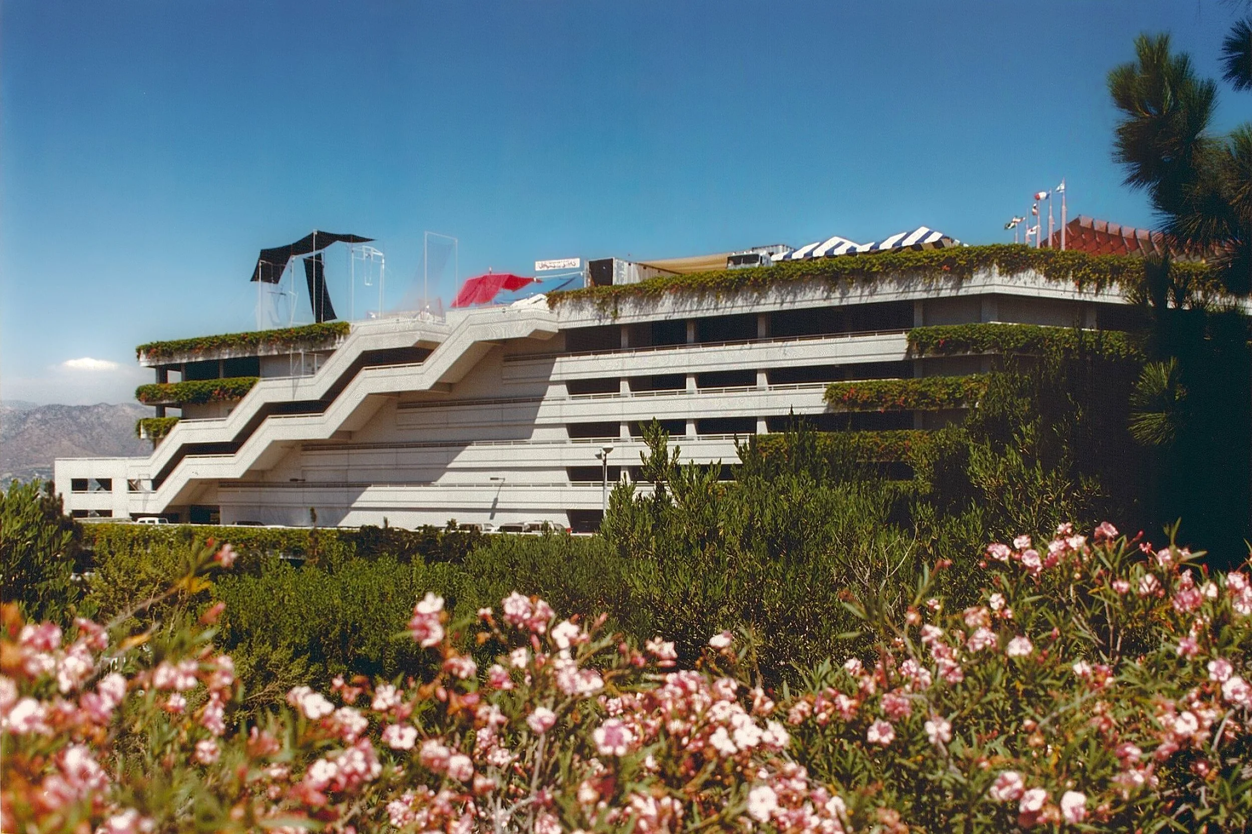Universal Studios Frankenstein Parking Structure view