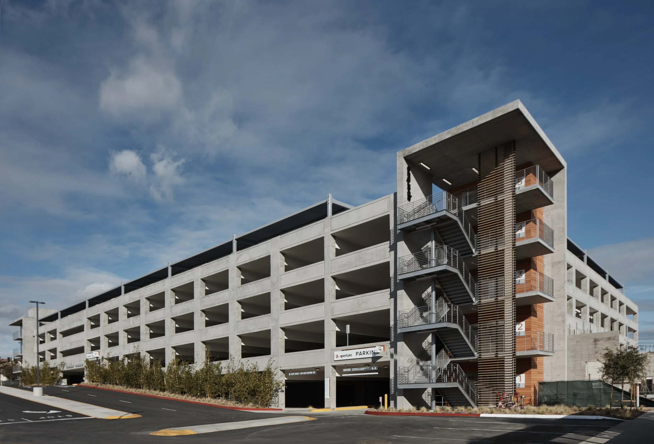 Aperture Del Parking Structure entrance view