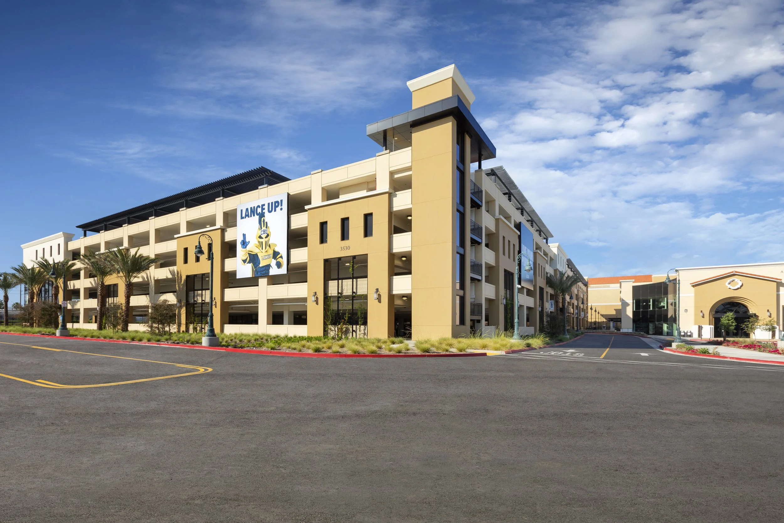 CBU East Parking Structure corner view
