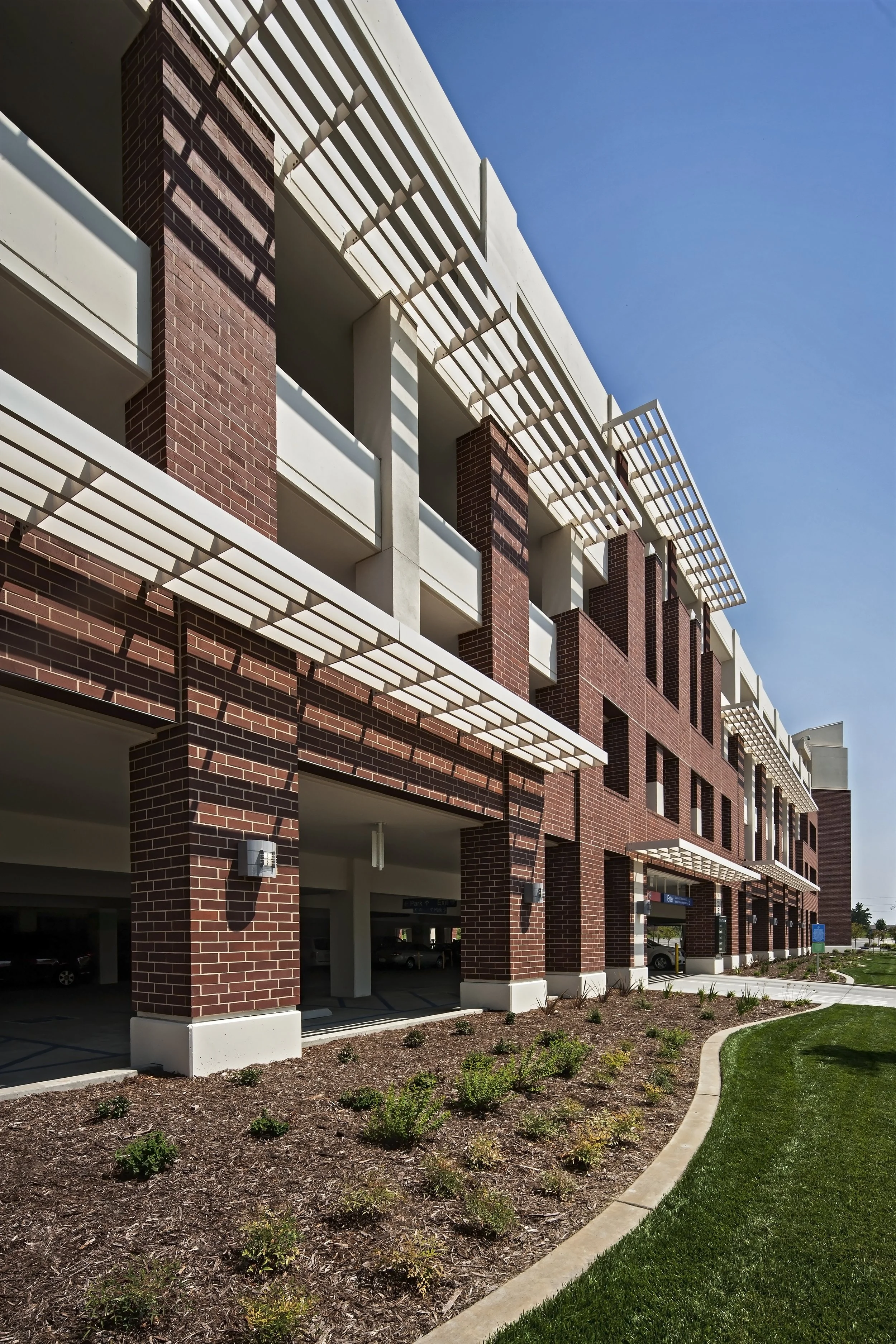 Cosumnes River College Parking Structure Side view