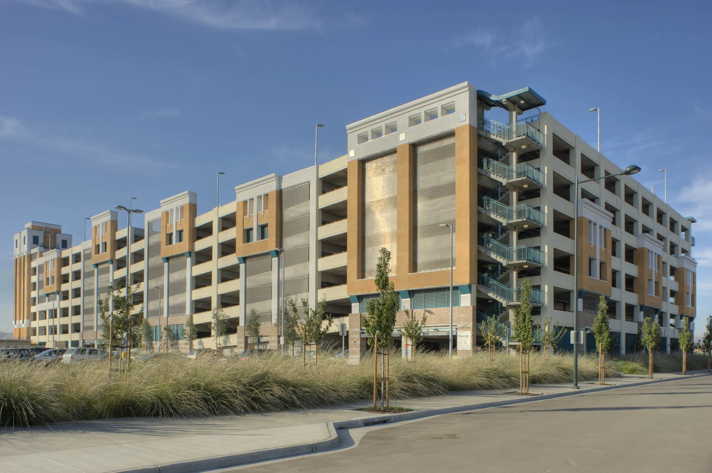 Dublin Pleasanton BART Parking Structure view