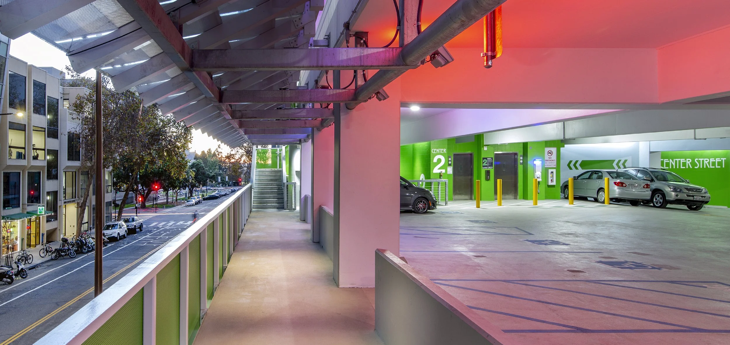 Berkeley Center Street Parking Structure floor
