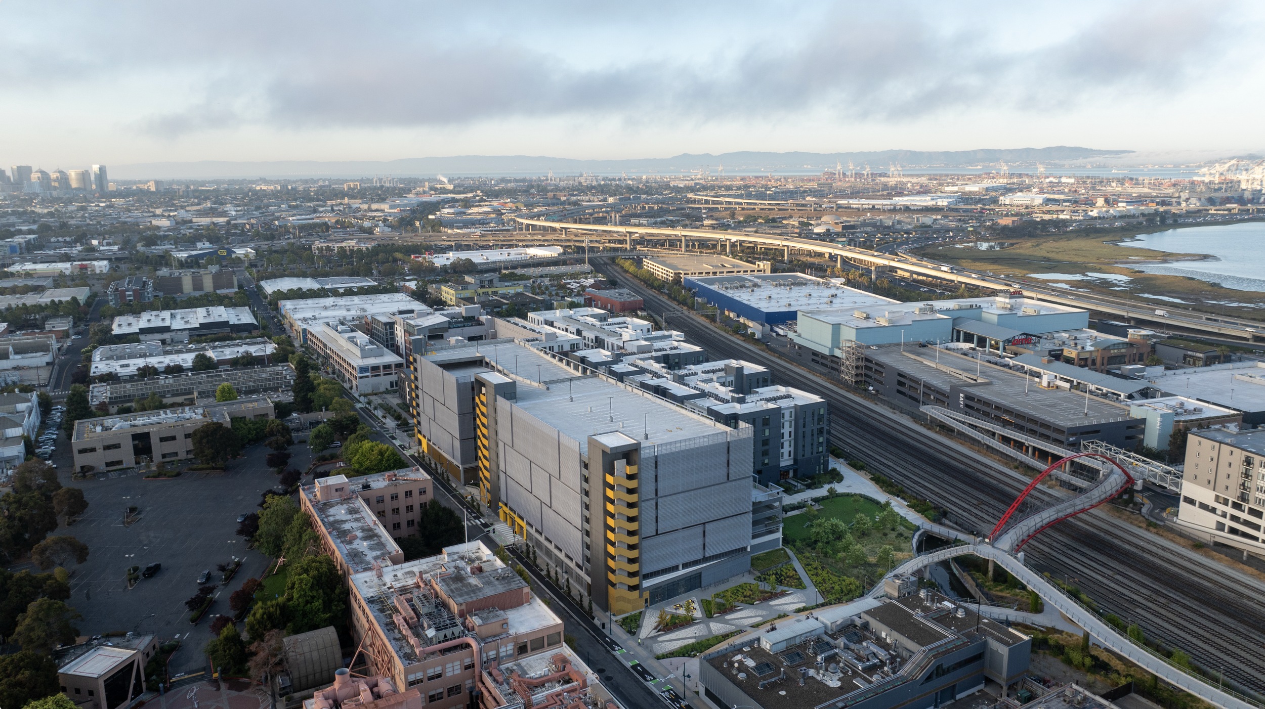 BMR B14 Emeryville Parking Structure aerial view
