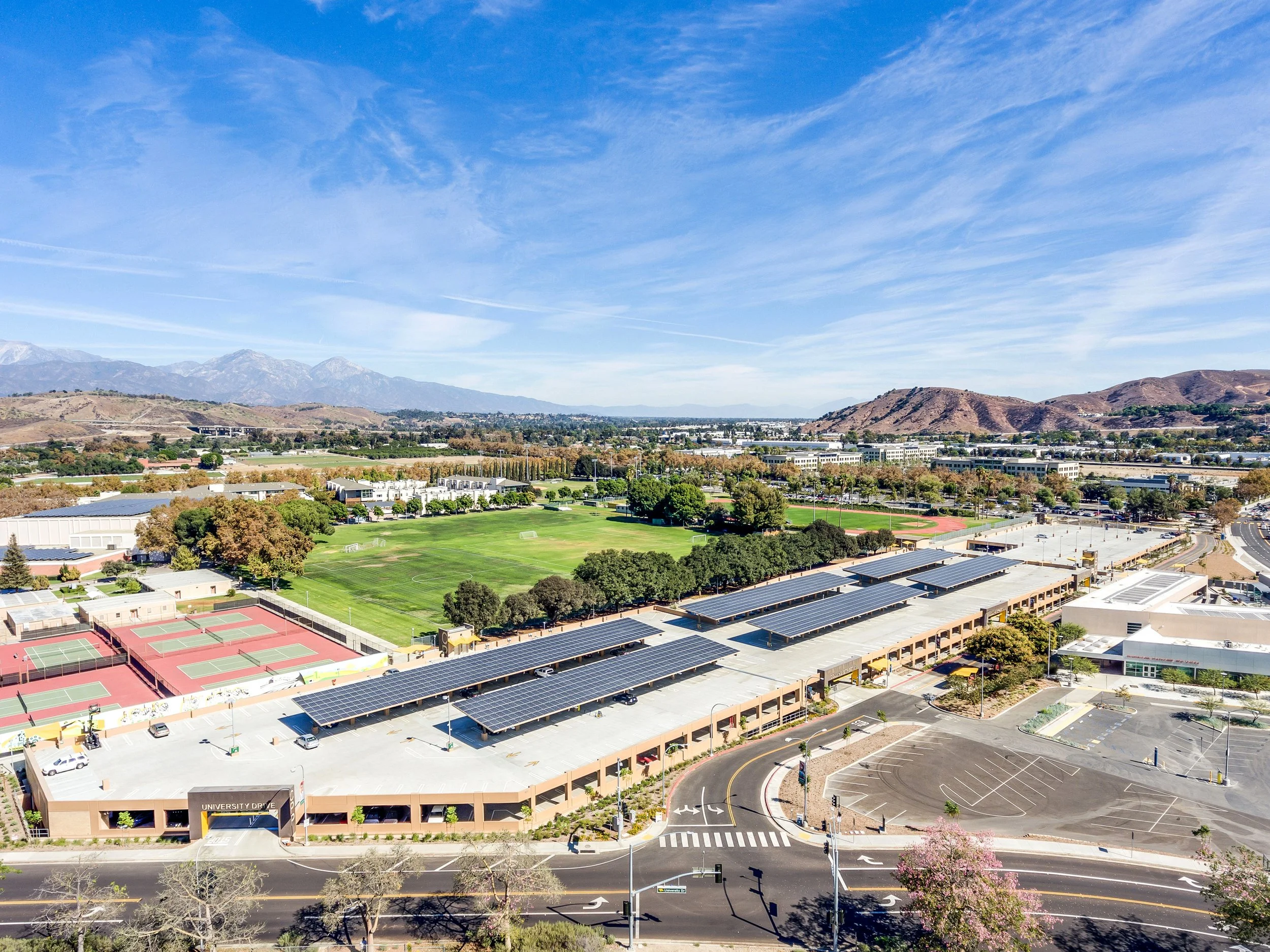 Cal Poly Pomona Parking Structure 2 aerial
