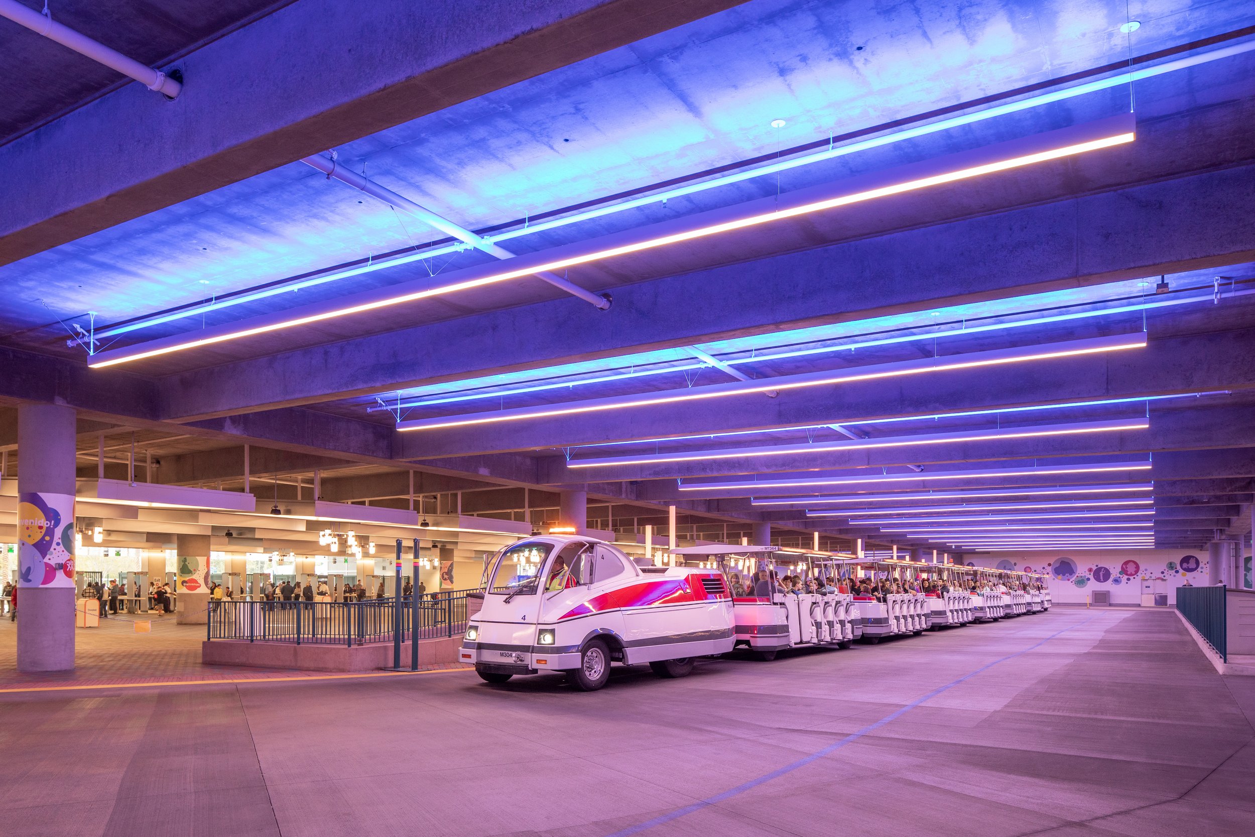 Disney Pixar Pals Parking Structure interior