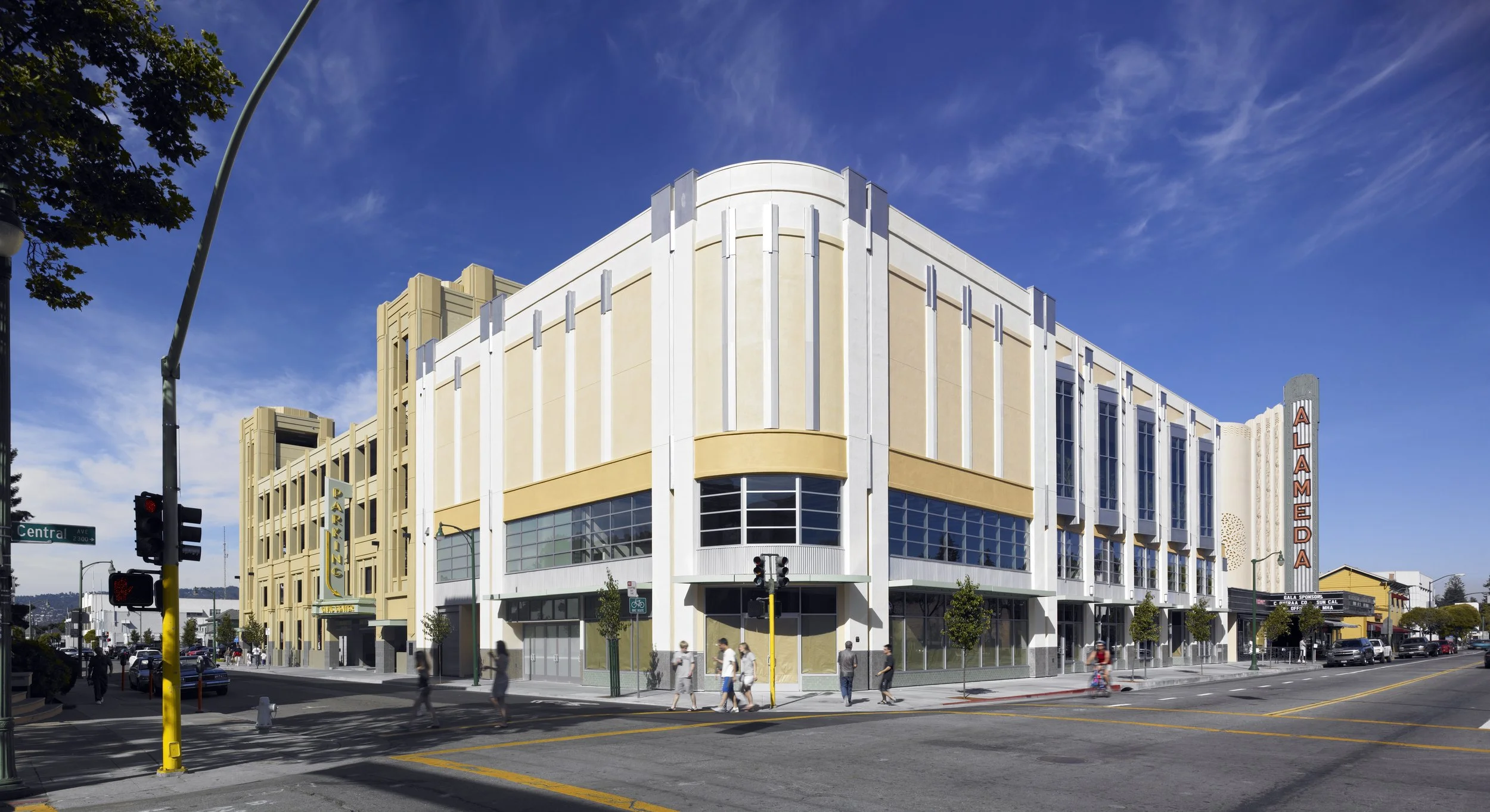 Alameda Civic Center Parking Structure corner