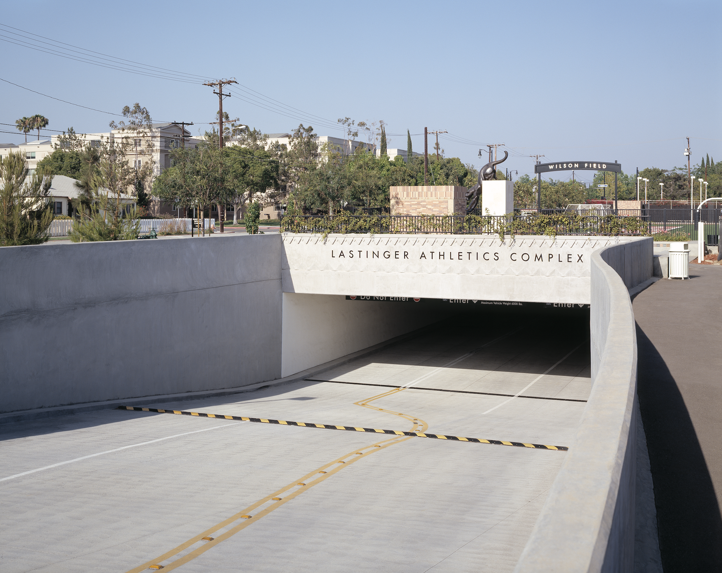 Chapman University Lastinger Athletic Complex parking entrance