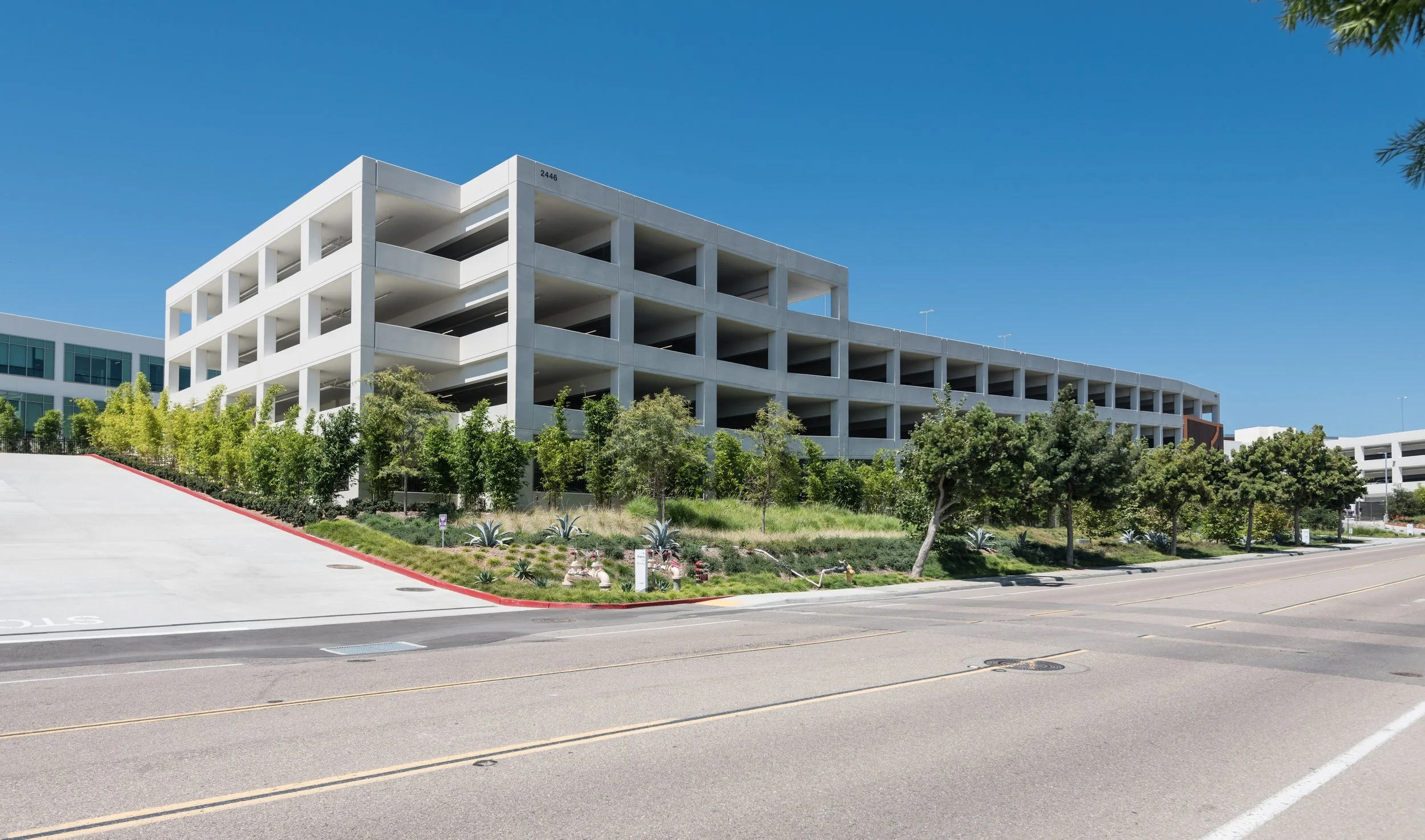 Viasat Parking Structure side view