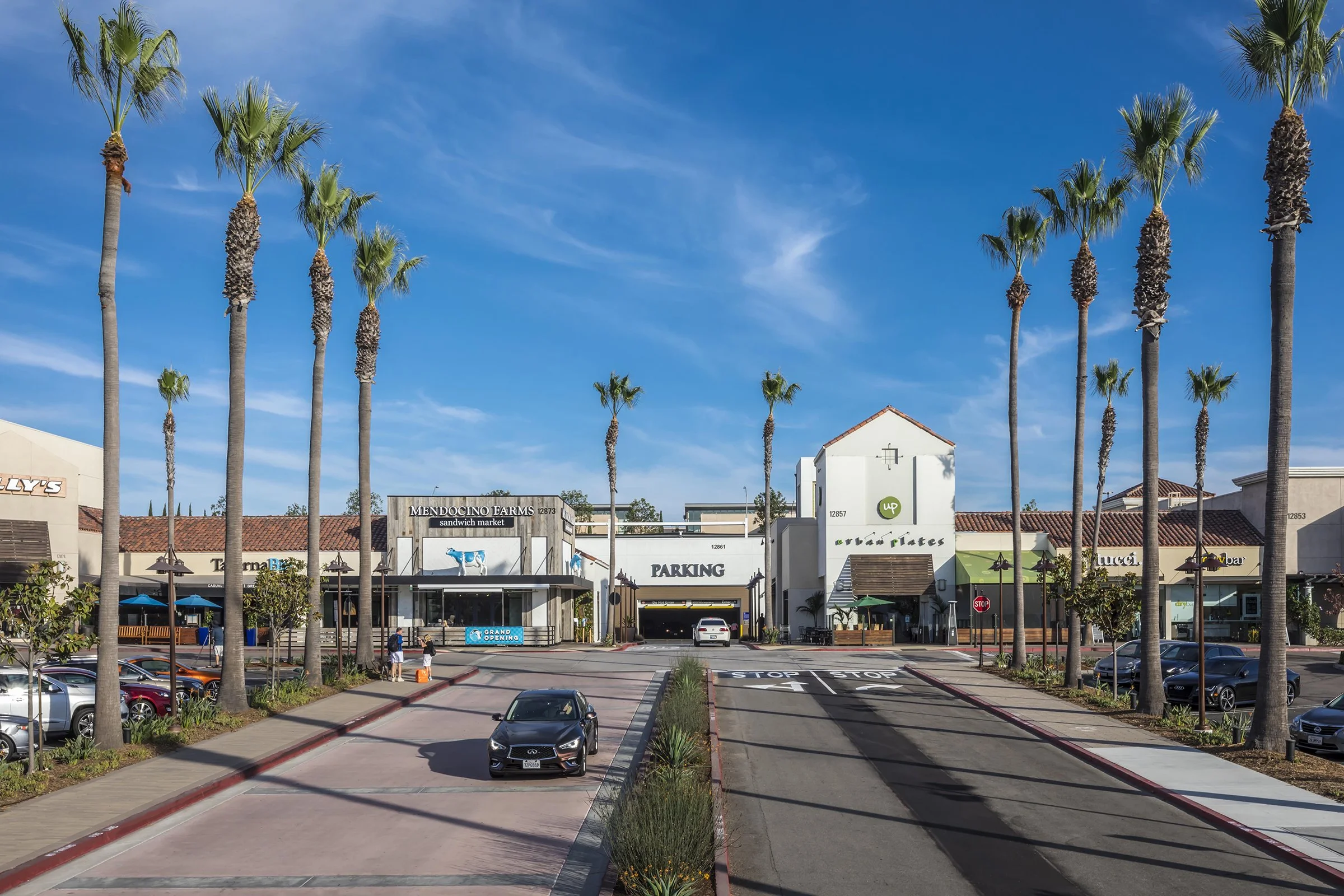 Del Mar Highlands Town Center Parking Structure facade