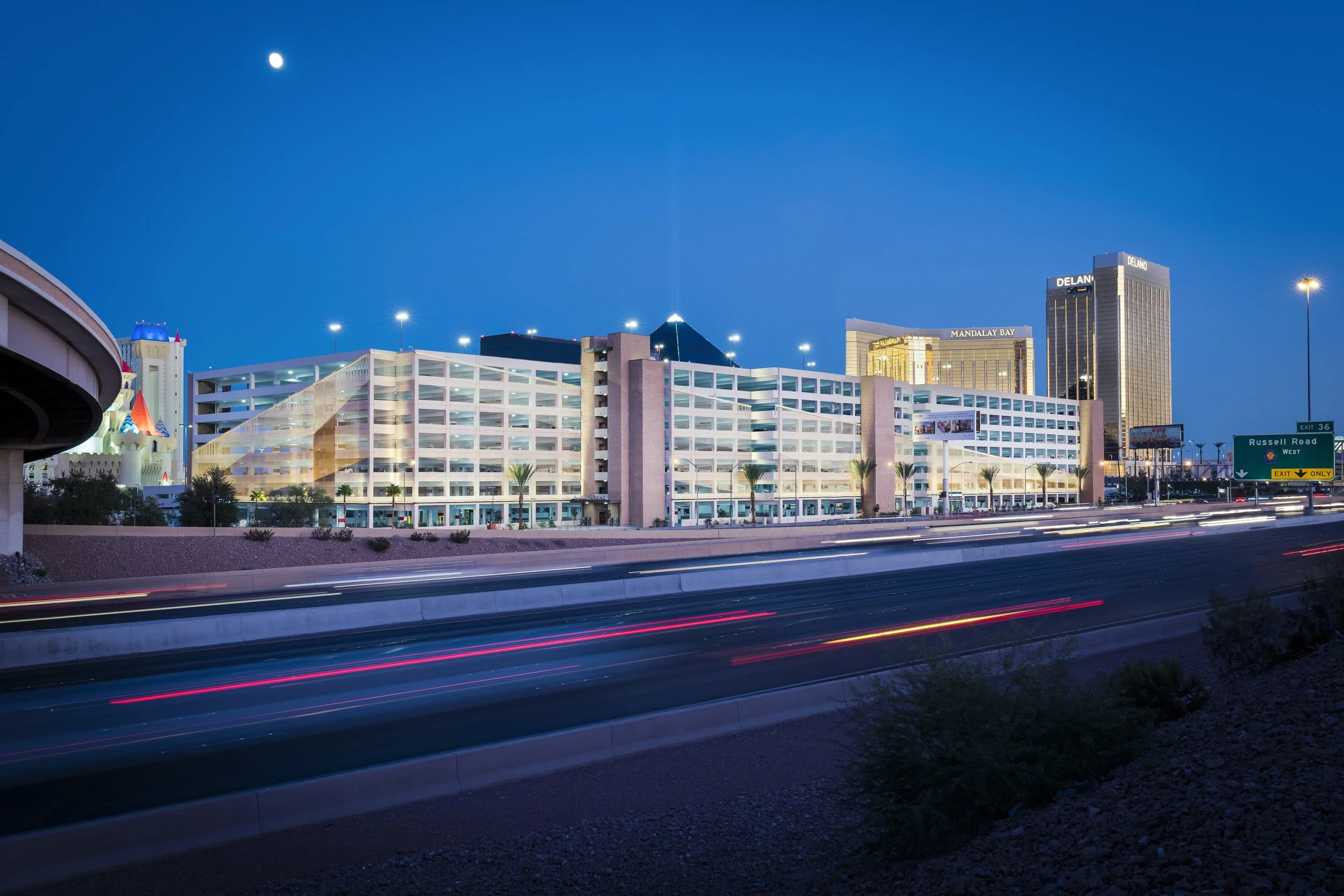 MGM Excalibur T-Mobile Arena parking Structure