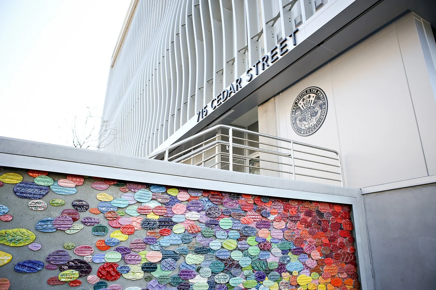 Cedar & Kettner Development Parking Structure art