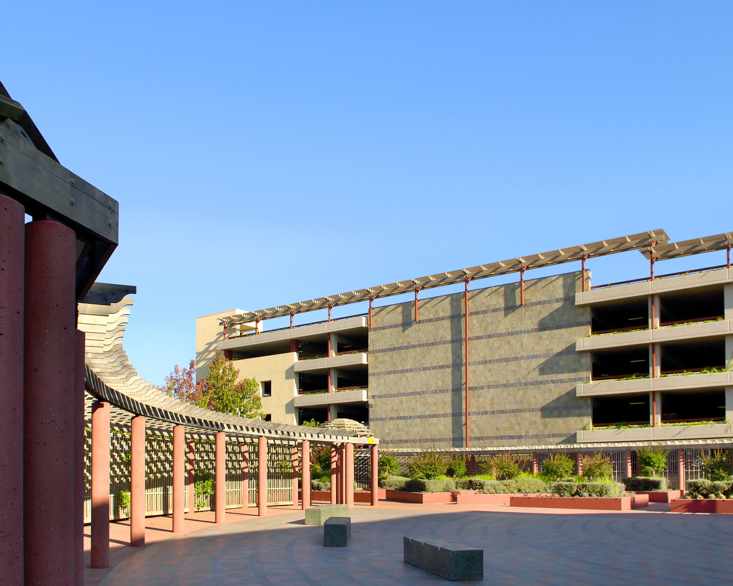 Palo Alto Center Parking Structure side
