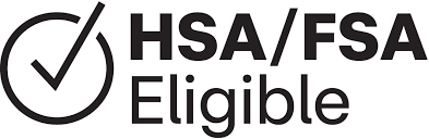 HSA/FSA Eligible logo with checkmark symbol.