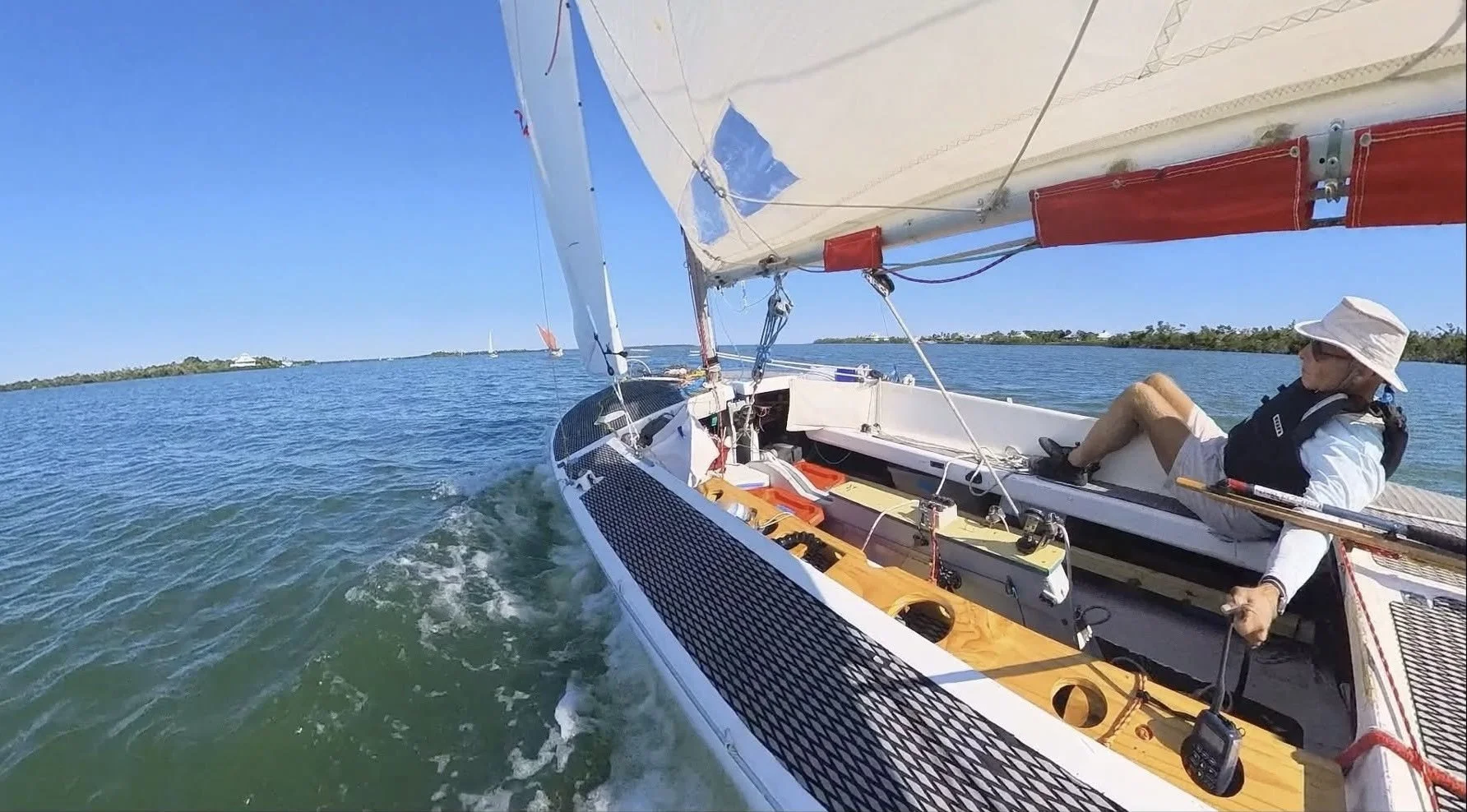 a peek into the cockpit from portside.