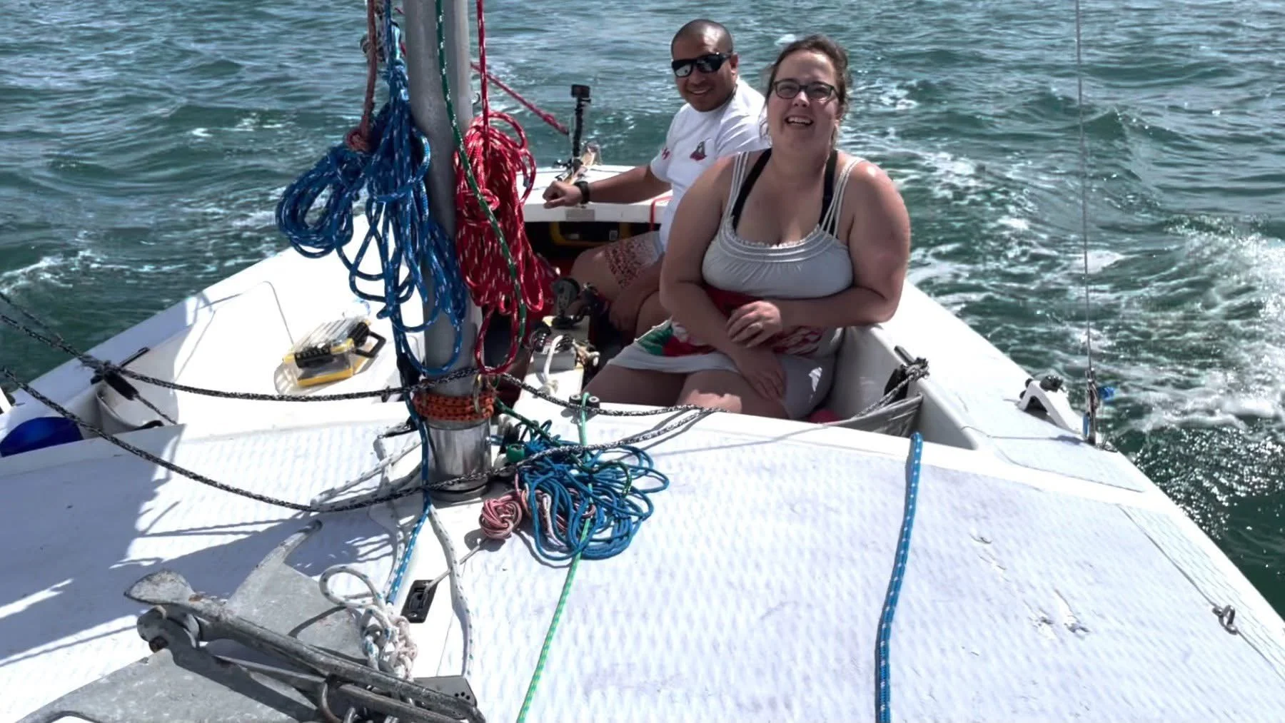 Sailing with Marcus and Cheyenne