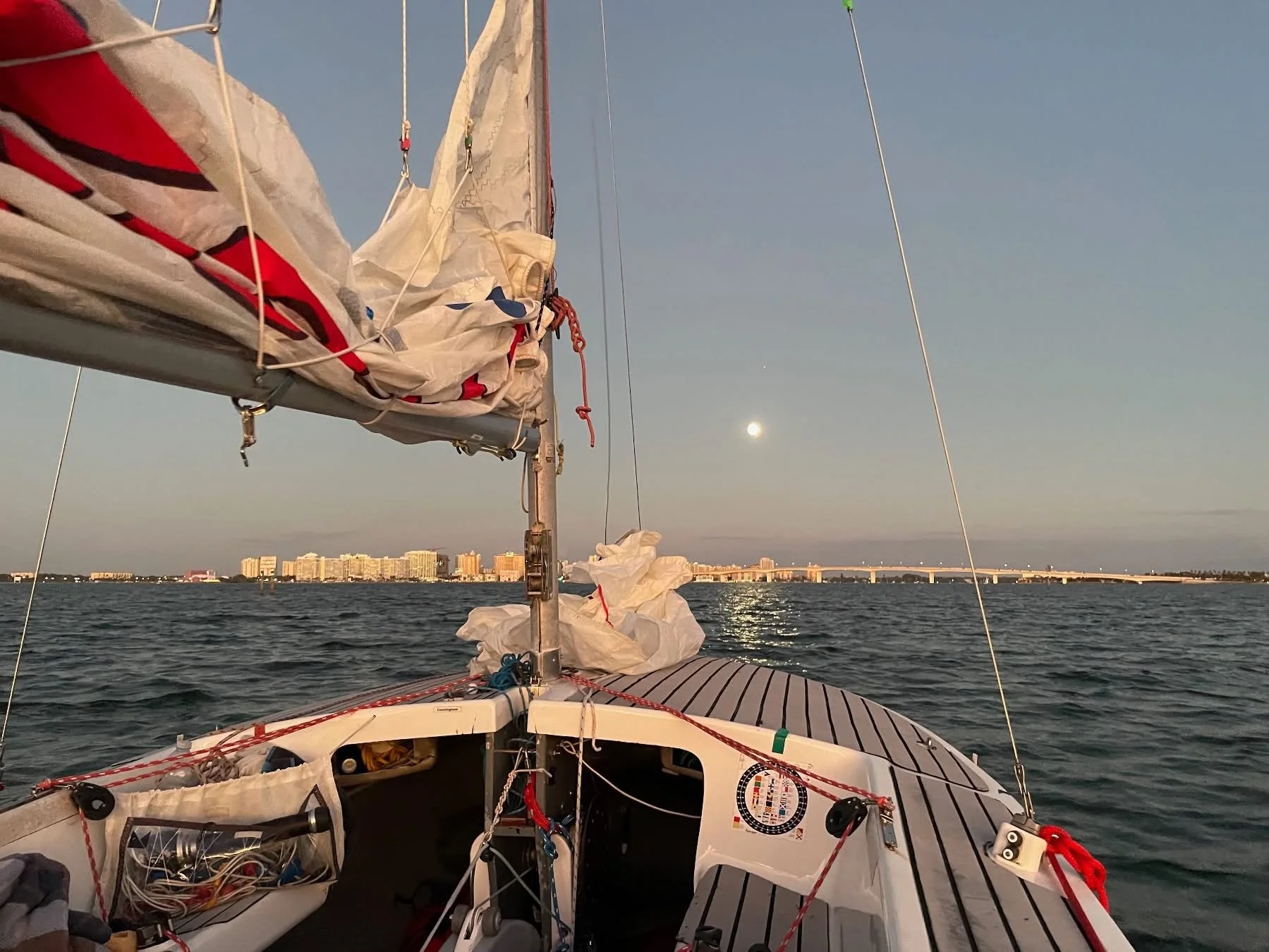 Looking east from City Island towards downtown Sarasota