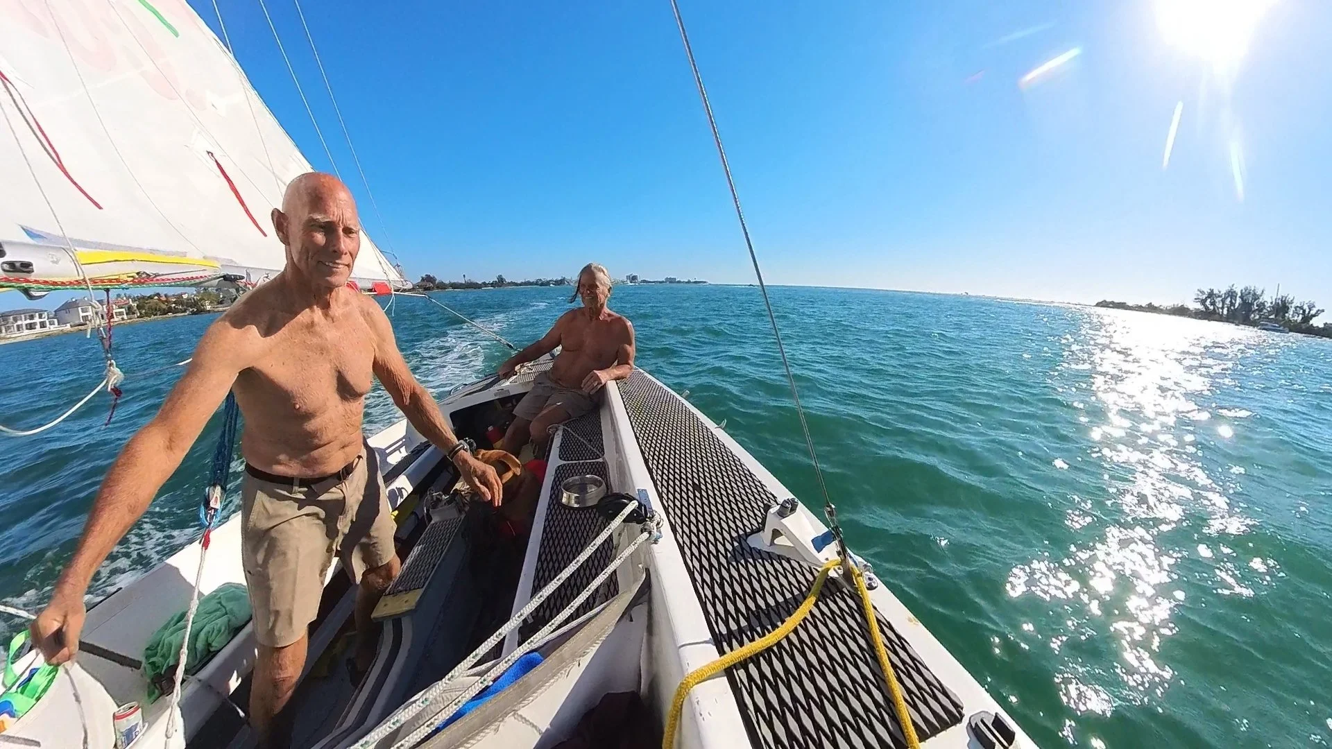 Returning from the gulf via Big Sarasota Pass