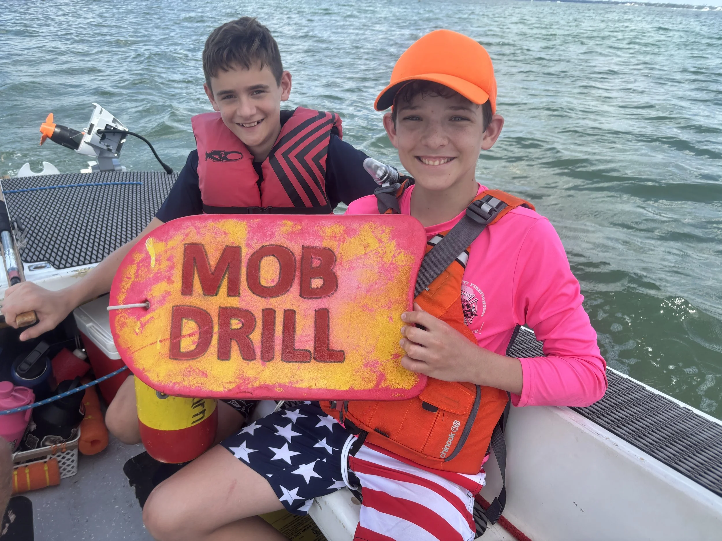 The "man" we toss overboard during "MOB" (Man OverBoard) recovery drills.