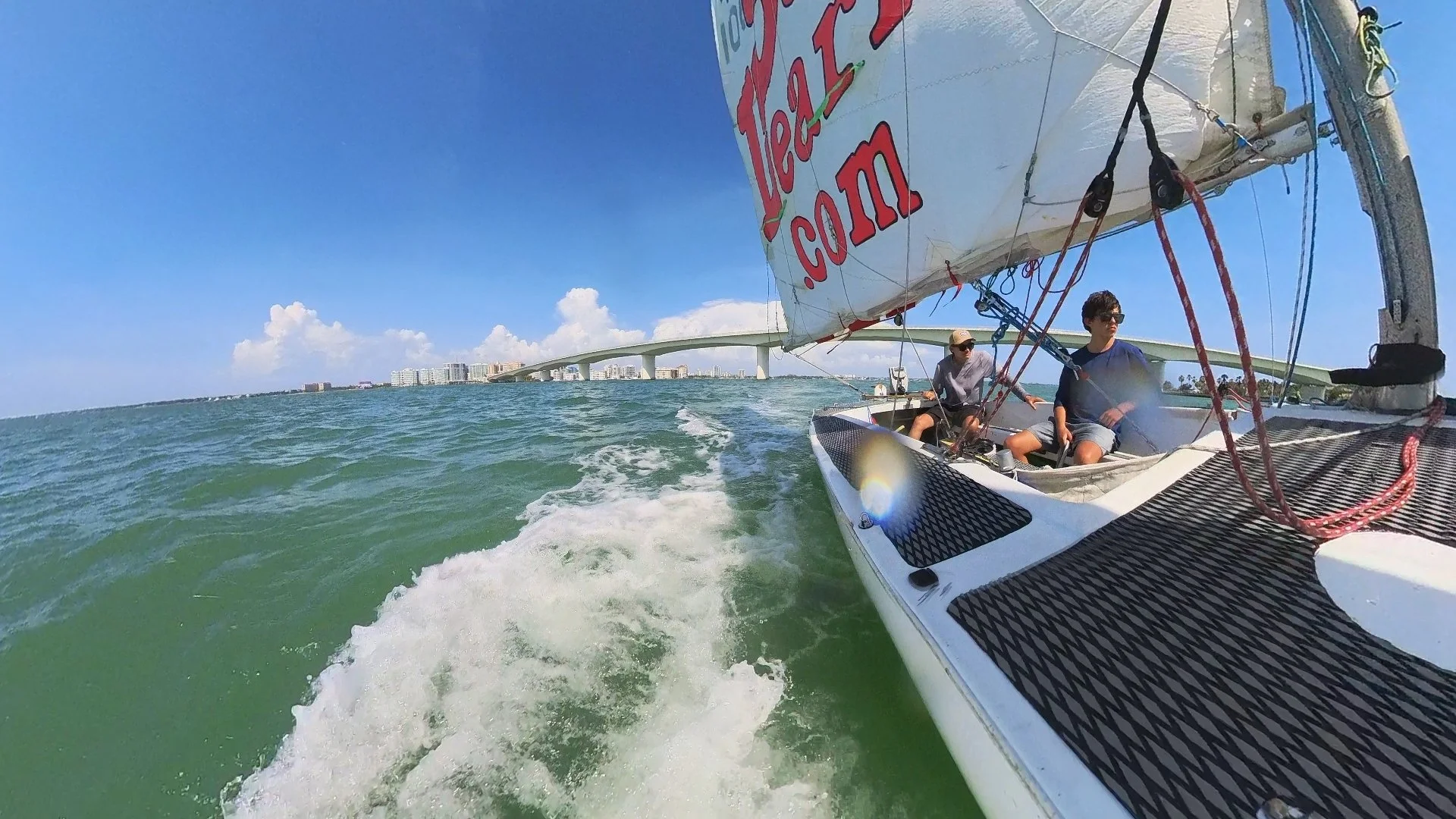 Emiliano heading back to the docks