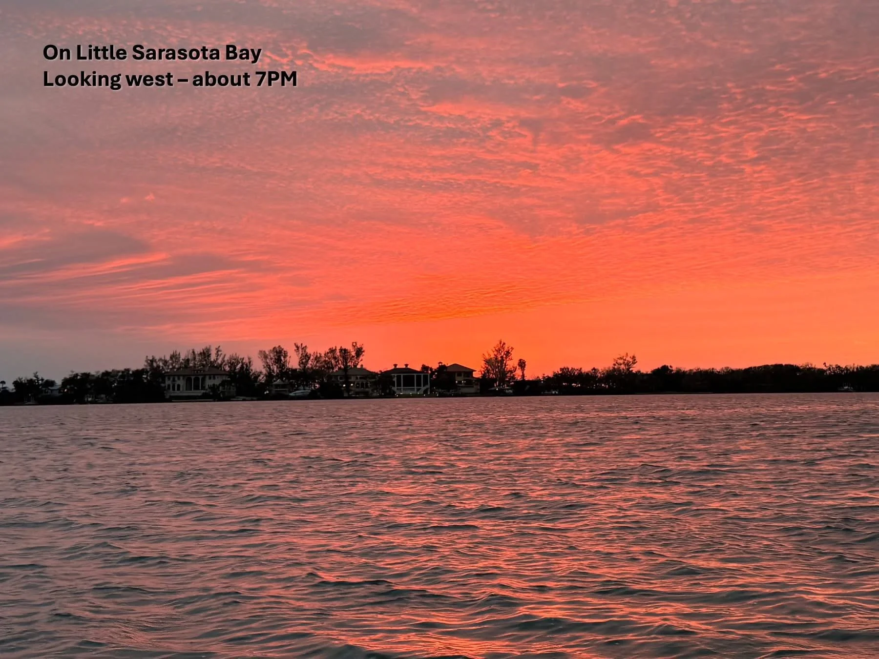 Beautiful sunsets are frequent in Sarasota