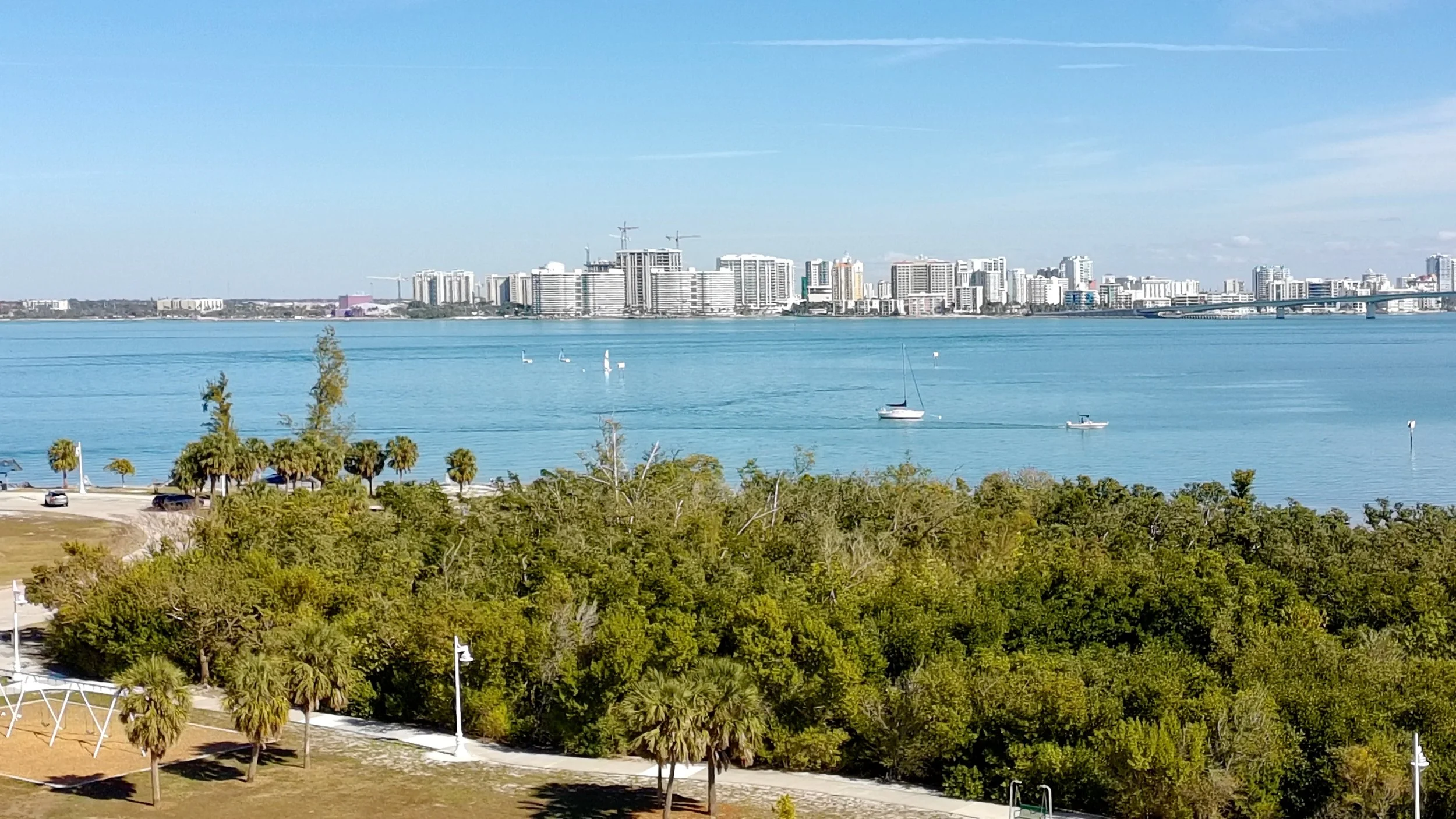 Downtown Sarasota from City Island
